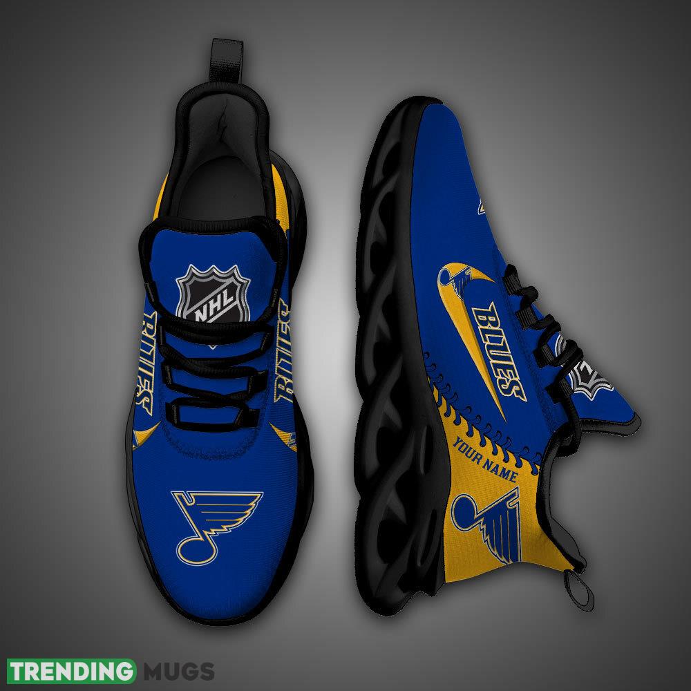 St Louis Blues NHL Max Soul Shoes Custom Name For Men Women Fans Max Soul St Louis Blues NHL Max Soul Shoes Custom Name For Men Women Fans Max Soul