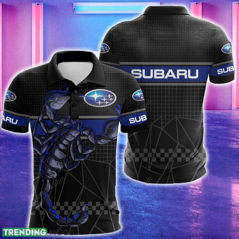 Subaru Car 3D Polo Shirt Golf Pattern Scorpion Gift For Men Women Fans - Subaru Car 3D Polo Shirt Golf Pattern Scorpion Gift For Men Women Fans