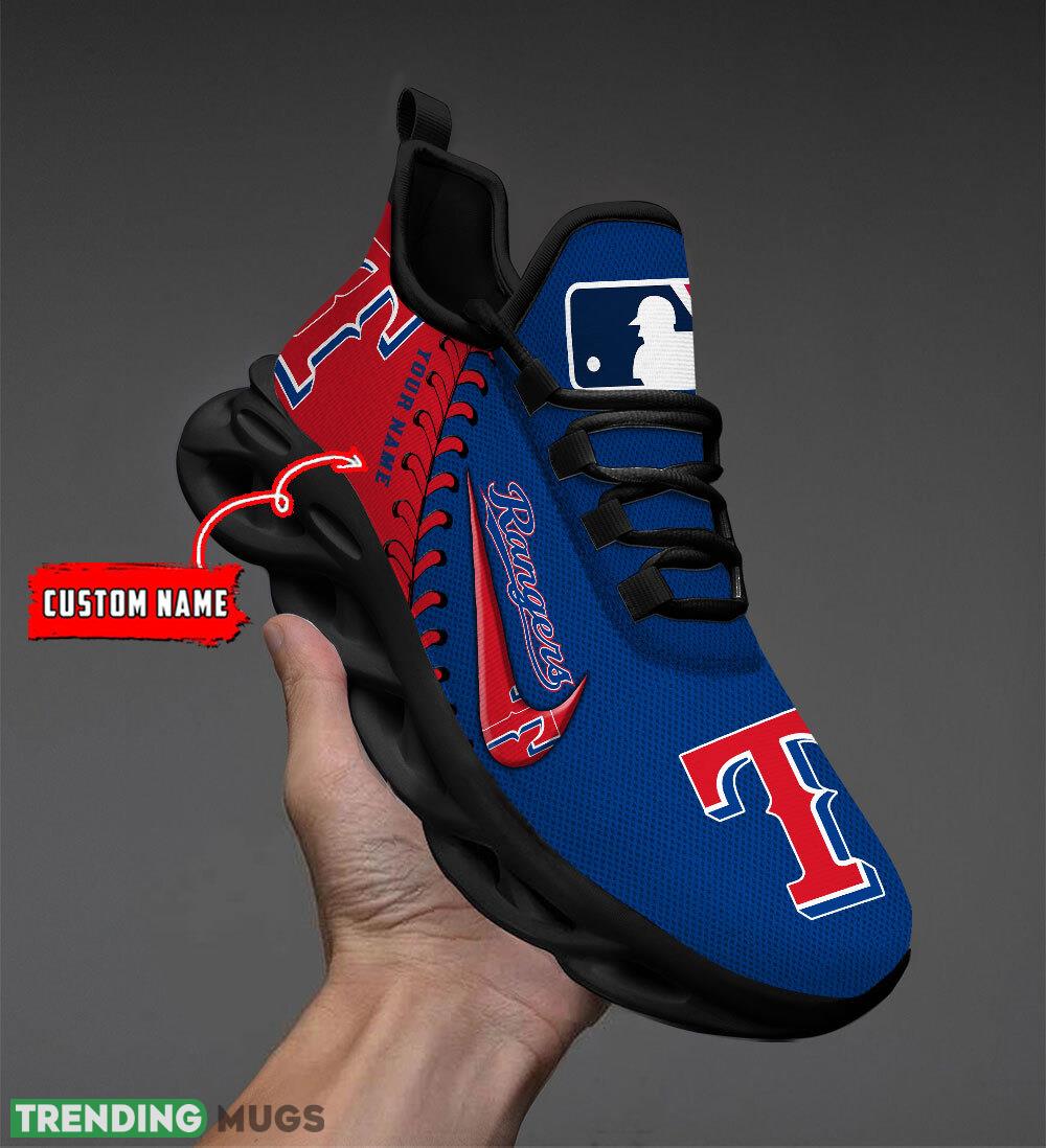 Texas Rangers MLB Max Soul Shoes Custom Name Gift Running Sport Shoes For Fans Max Soul Texas Rangers MLB Max Soul Shoes Custom Name Gift Running Sport Shoes For Fans Max Soul