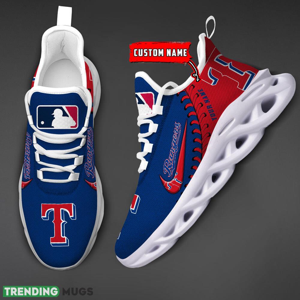 Texas Rangers MLB Max Soul Shoes Custom Name Gift Running Sport Shoes For Fans Max Soul Texas Rangers MLB Max Soul Shoes Custom Name Gift Running Sport Shoes For Fans Max Soul