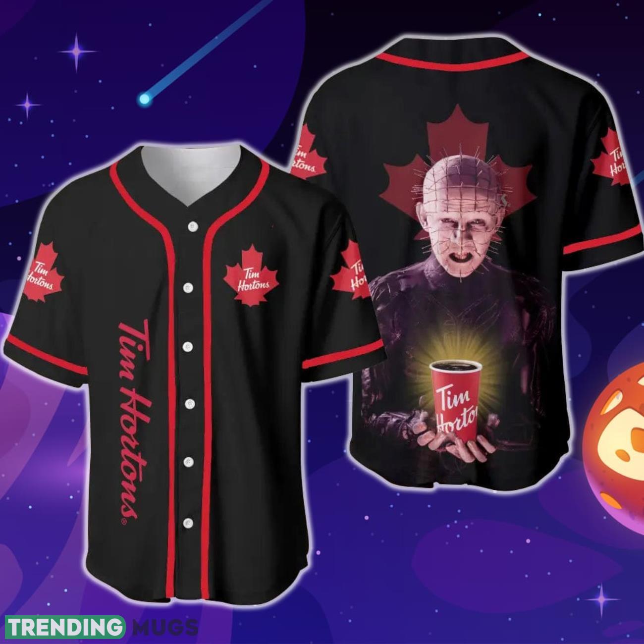 Tim Hortons Hellraiser Horror Baseball Jersey Product Photo 1 Tim Hortons Hellraiser Horror Baseball Jersey Product Photo 1