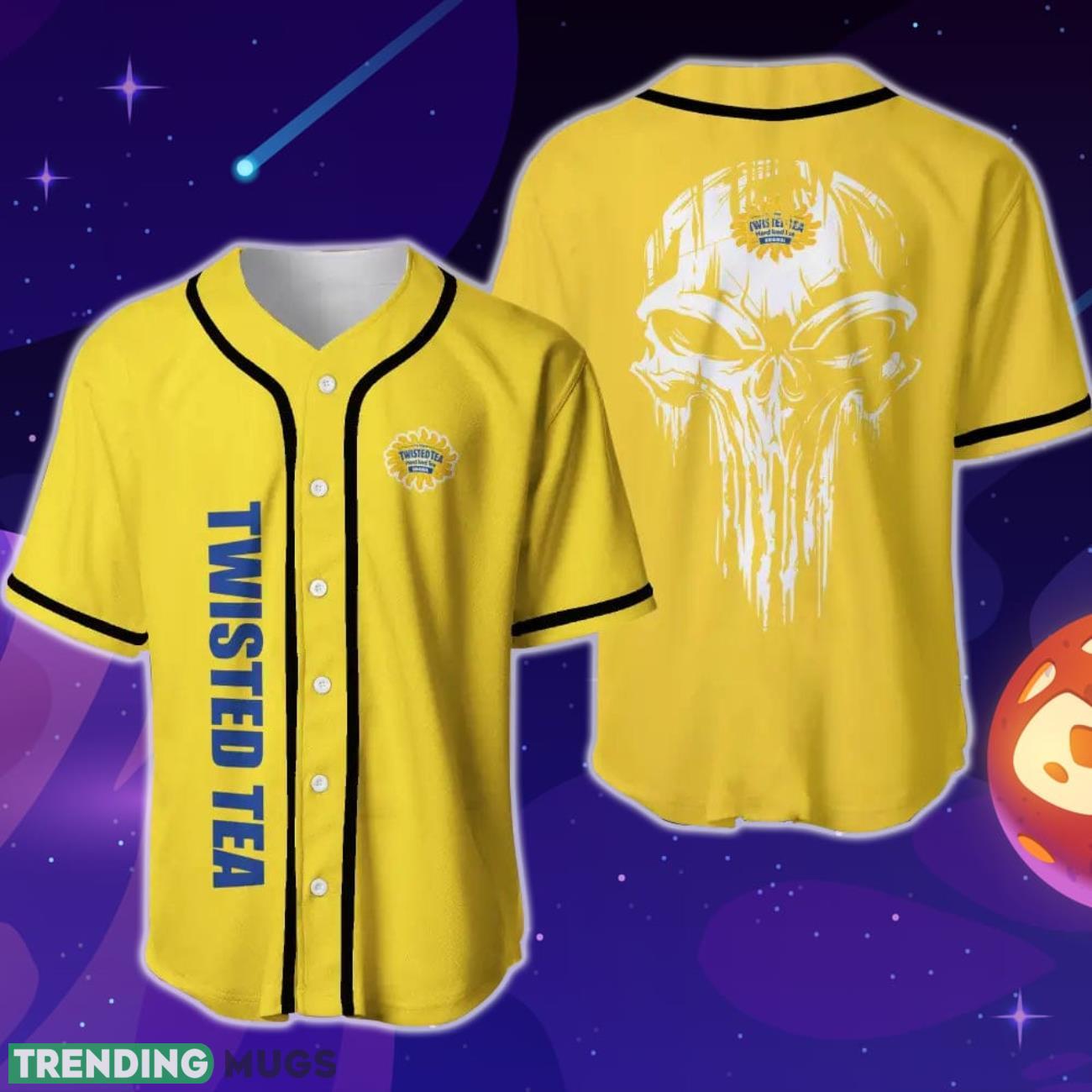 Twisted Tea Skull Baseball Jersey Product Photo 1 Twisted Tea Skull Baseball Jersey Product Photo 1