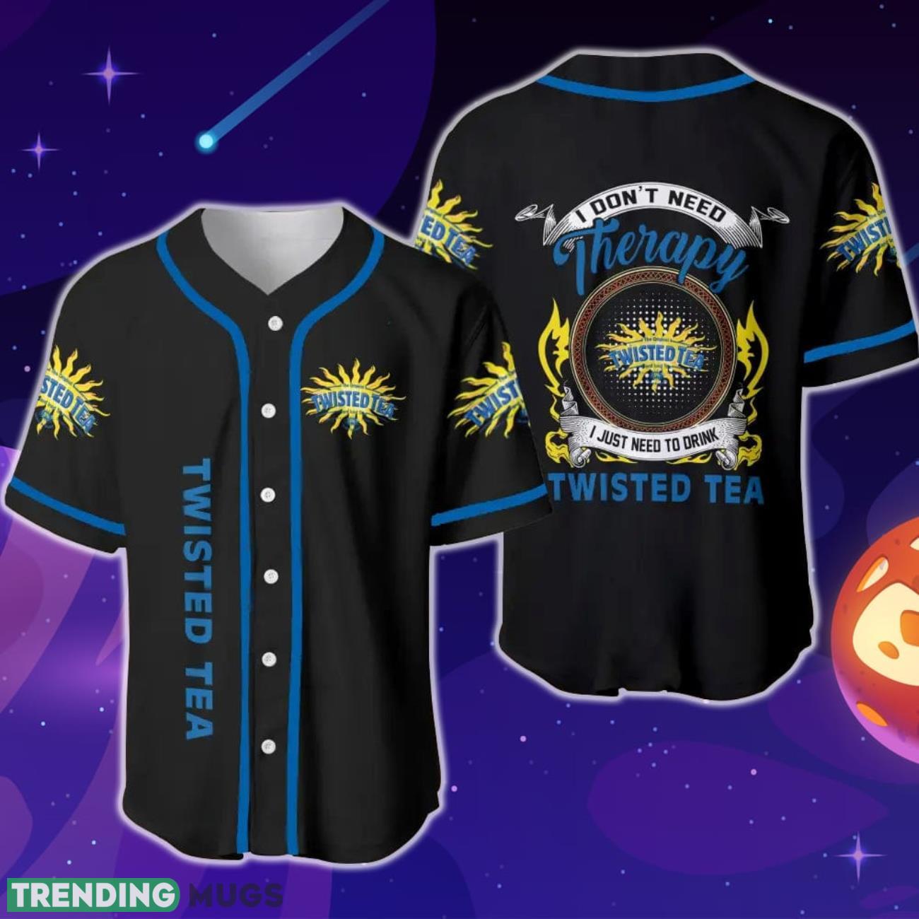 Twisted Tea Therapy Baseball Jersey Product Photo 1 Twisted Tea Therapy Baseball Jersey Product Photo 1