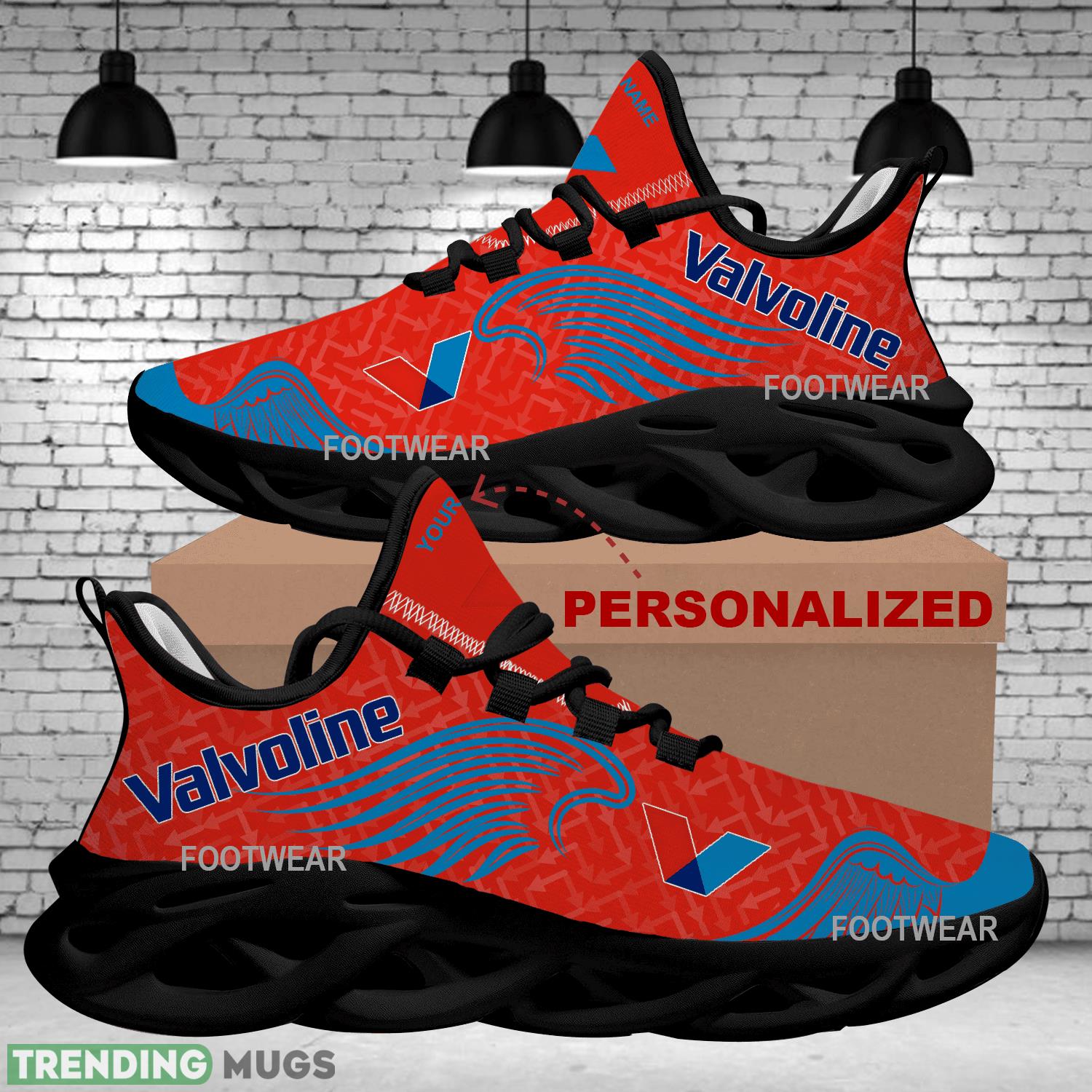 Valvoline Brand Logo Wings Pattern Max Soul Shoes Personalized Athletic Sport Sneaker Max Soul Valvoline Brand Logo Wings Pattern Max Soul Shoes Personalized Athletic Sport Sneaker Max Soul