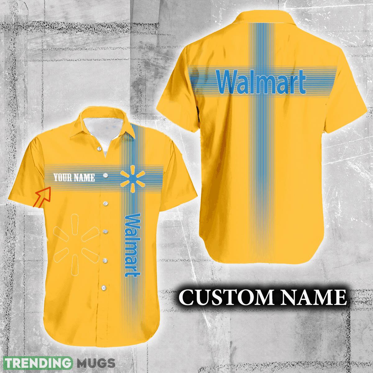 WALMART Logo Brand Hawaiian Shirt Custom Name Trending Summer - WALMART Logo Brand Hawaiian Shirt Custom Name Trending Summer