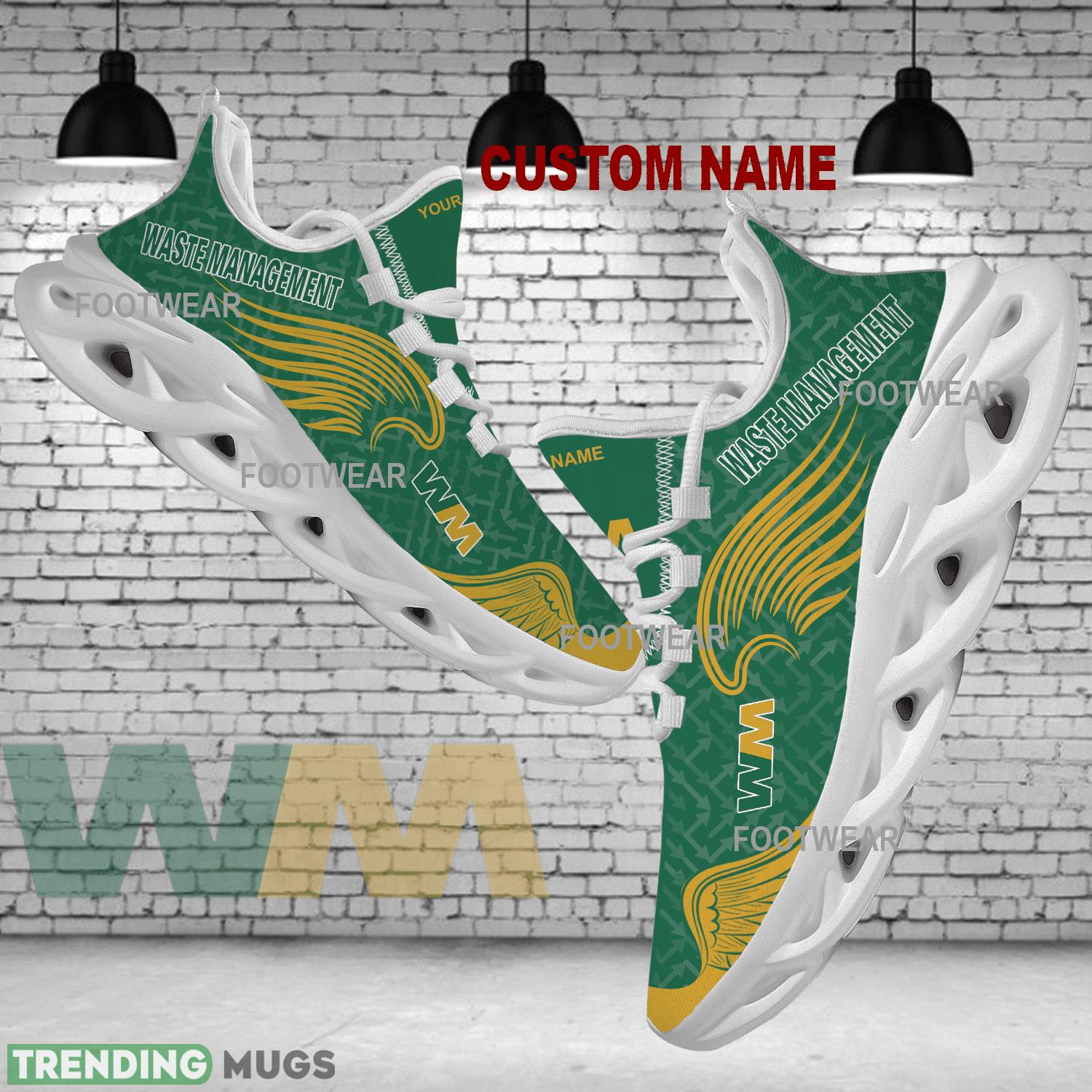 Waste Management Brand Logo Wings Pattern Max Soul Shoes Personalized Runway Running Sneaker - waste management Brand Logo New Wings Pattern Max Soul Shoes Custom Name Photo 1 Waste Management Brand Logo Wings Pattern Max Soul Shoes Personalized Runway Running Sneaker - waste management Brand Logo New Wings Pattern Max Soul Shoes Custom Name Photo 1