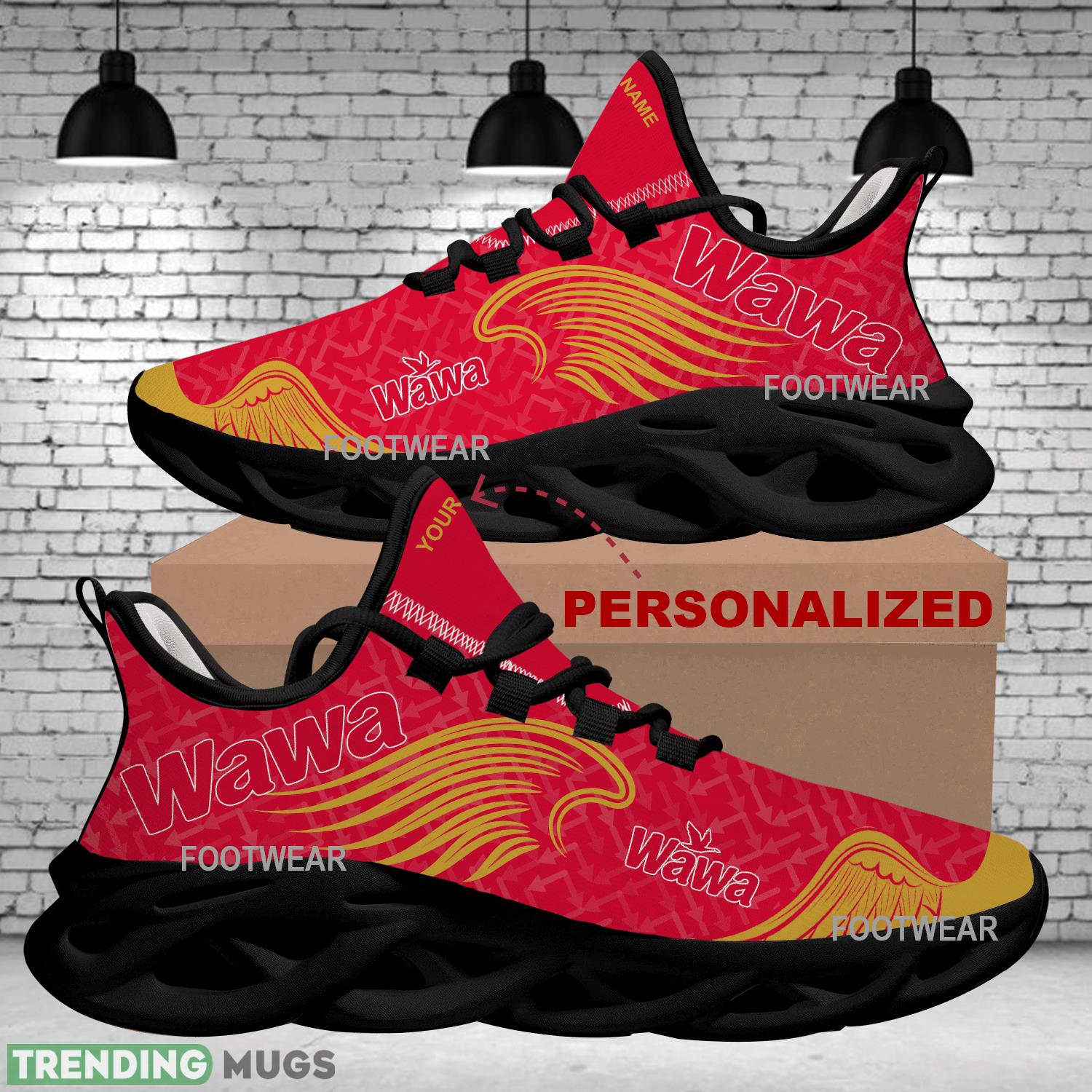 WAWA Brand Logo Wings Pattern Max Soul Shoes Personalized Athleisure Sport Sneaker Max Soul WAWA Brand Logo Wings Pattern Max Soul Shoes Personalized Athleisure Sport Sneaker Max Soul