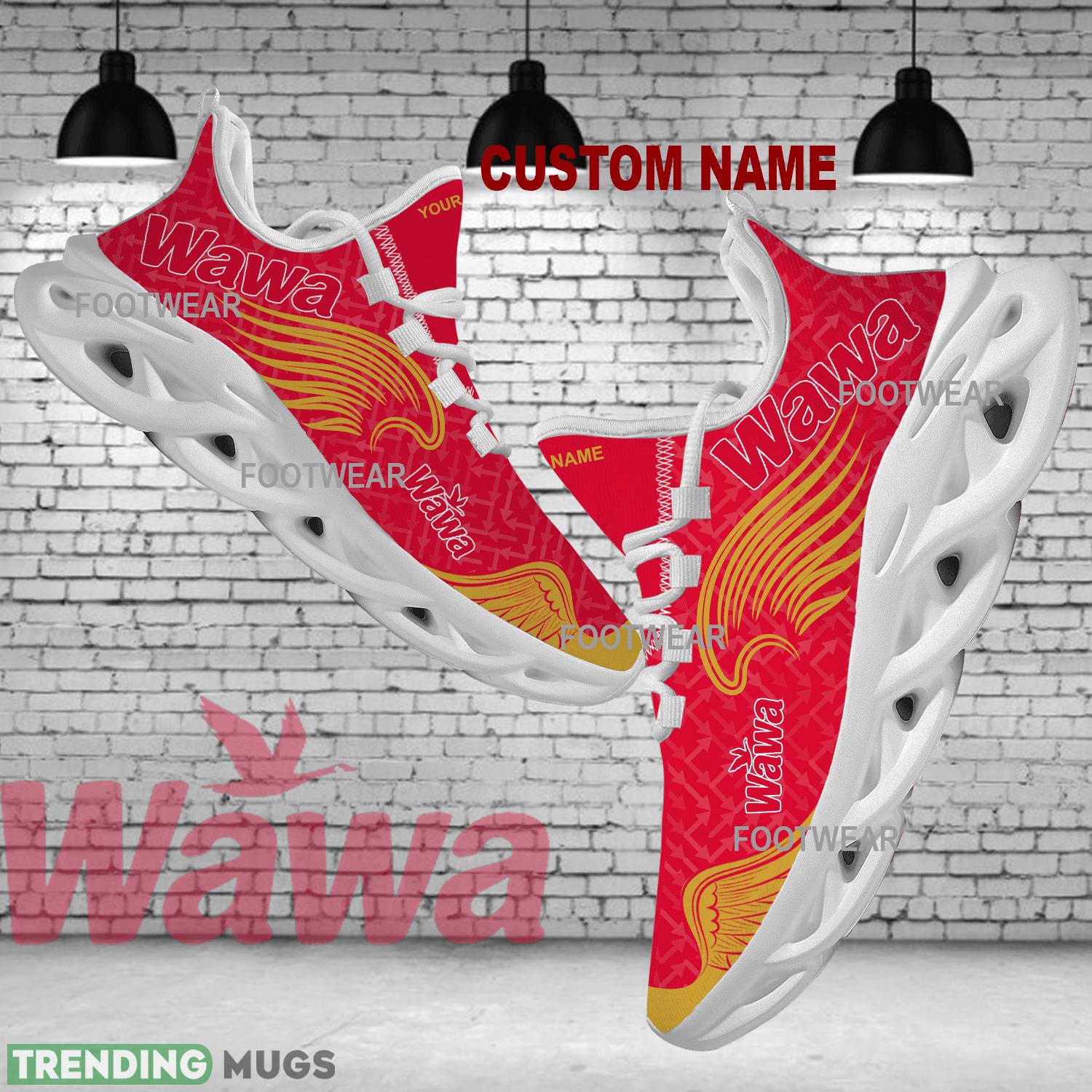 WAWA Brand Logo Wings Pattern Max Soul Shoes Personalized Athleisure Sport Sneaker - WAWA Brand Logo New Wings Pattern Max Soul Shoes Custom Name Photo 1 WAWA Brand Logo Wings Pattern Max Soul Shoes Personalized Athleisure Sport Sneaker - WAWA Brand Logo New Wings Pattern Max Soul Shoes Custom Name Photo 1