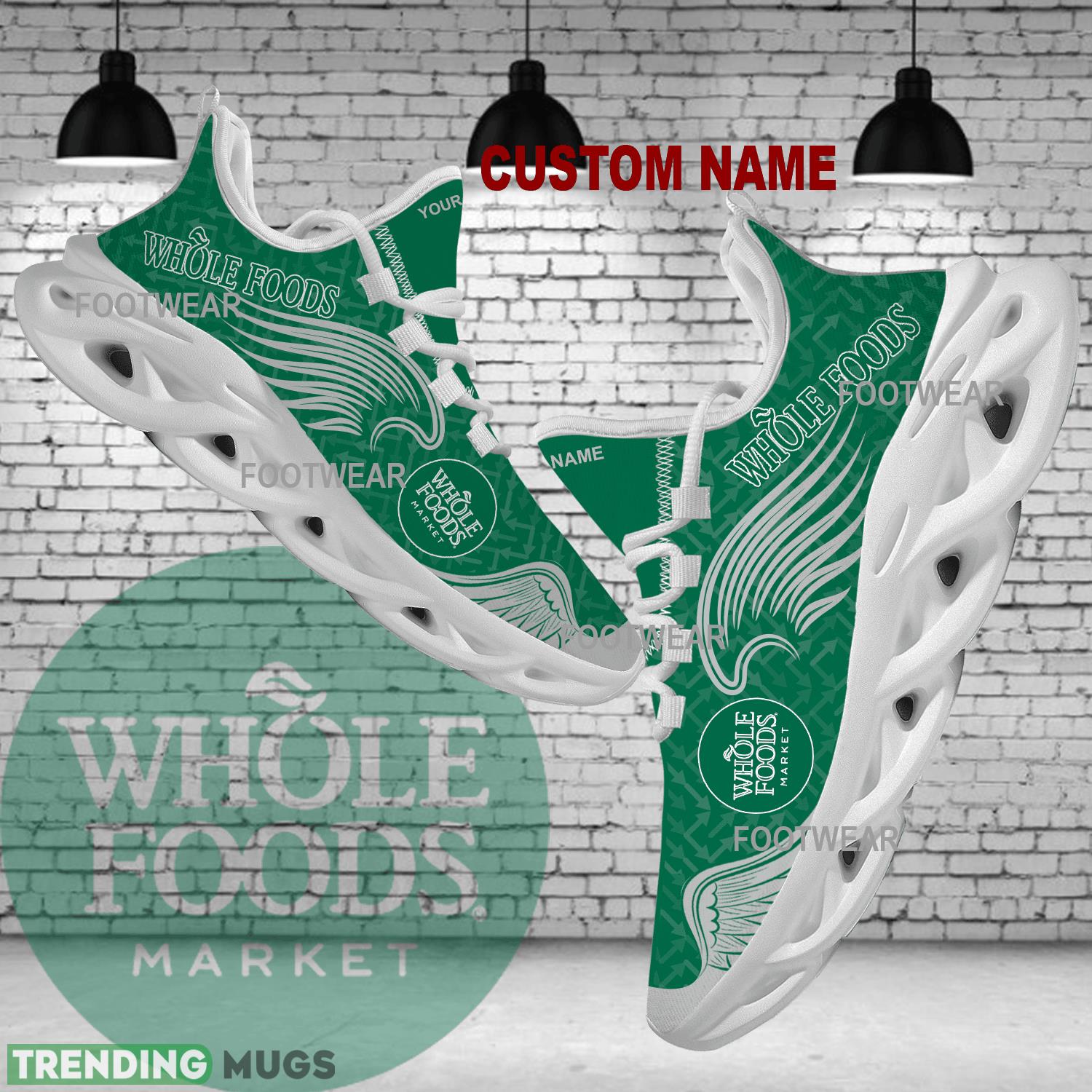 Whole Foods Market Brand Logo Wings Pattern Max Soul Shoes Personalized Trendy Running Sneaker - whole foods market Brand Logo New Wings Pattern Max Soul Shoes Custom Name Photo 1 Whole Foods Market Brand Logo Wings Pattern Max Soul Shoes Personalized Trendy Running Sneaker - whole foods market Brand Logo New Wings Pattern Max Soul Shoes Custom Name Photo 1