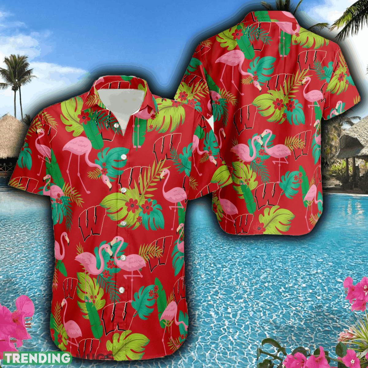 Wisconsin Badgers Football Hawaiian Shirt Flamingo Funny Summer For Men Women - Wisconsin Badgers Football Hawaiian Shirt Flamingo Funny Summer For Men Women Wisconsin Badgers Football Hawaiian Shirt Flamingo Funny Summer For Men Women - Wisconsin Badgers Football Hawaiian Shirt Flamingo Funny Summer For Men Women