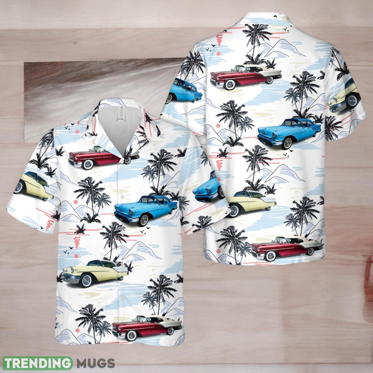 1957 Oldsmobile Super 88 Hawaiian Shirt Product Photo 1 1957 Oldsmobile Super 88 Hawaiian Shirt Product Photo 1