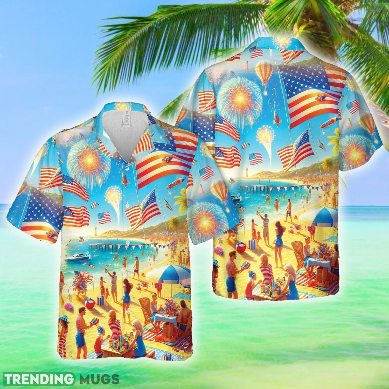 4th Of July Beach Hawaiian Shirt - 4th Of July Beach Hawaiian Shirt 4th Of July Beach Hawaiian Shirt - 4th Of July Beach Hawaiian Shirt