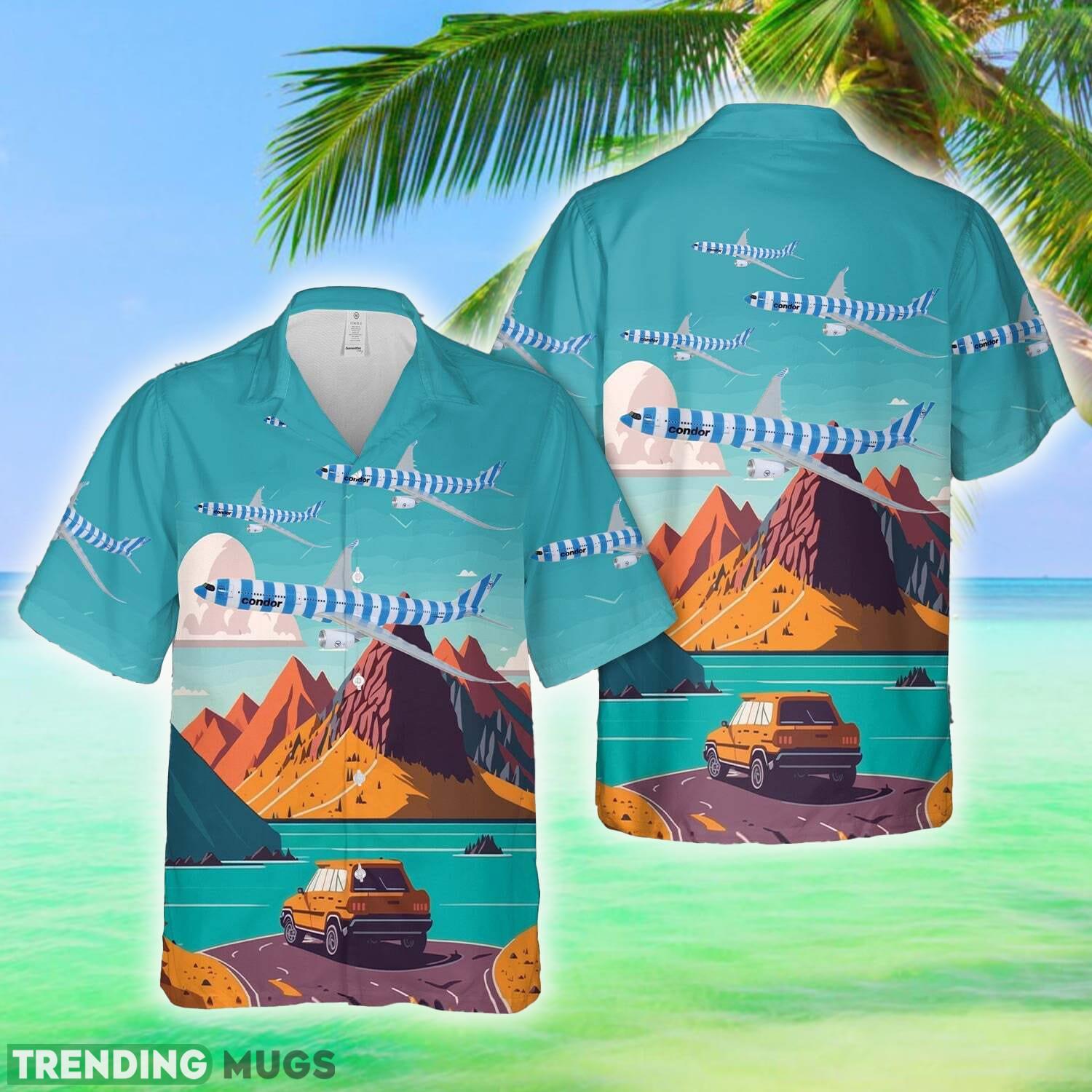 Airbus A330_900neo Condor Sea Blue Stripes Livery Hawaiian Shirt - Airbus A330_900neo Condor Sea Blue Stripes Livery Hawaiian Shirt Airbus A330_900neo Condor Sea Blue Stripes Livery Hawaiian Shirt - Airbus A330_900neo Condor Sea Blue Stripes Livery Hawaiian Shirt