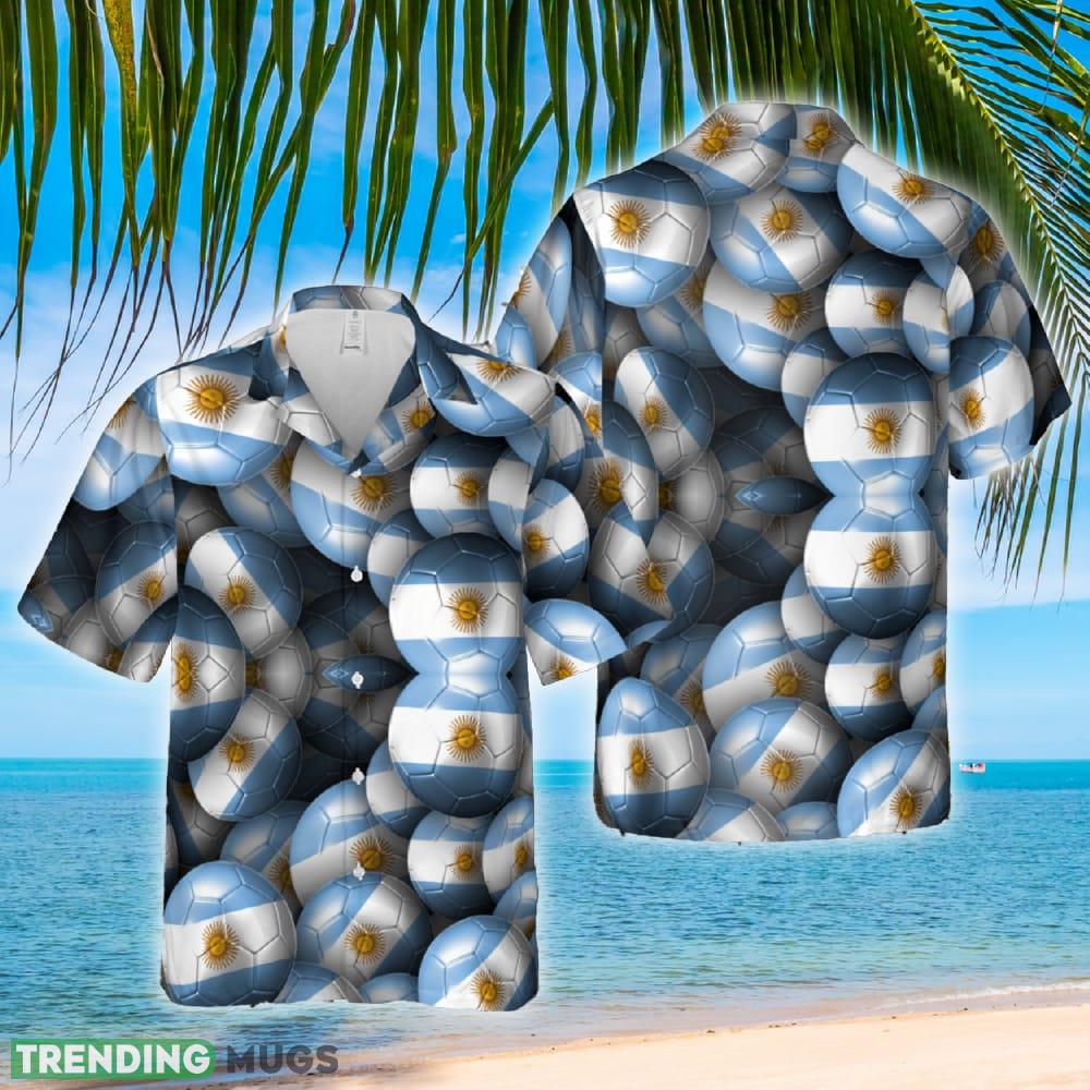Argentina Soccer Balls Hawaiian Shirt - Argentina Soccer Balls Hawaiian Shirt Argentina Soccer Balls Hawaiian Shirt - Argentina Soccer Balls Hawaiian Shirt