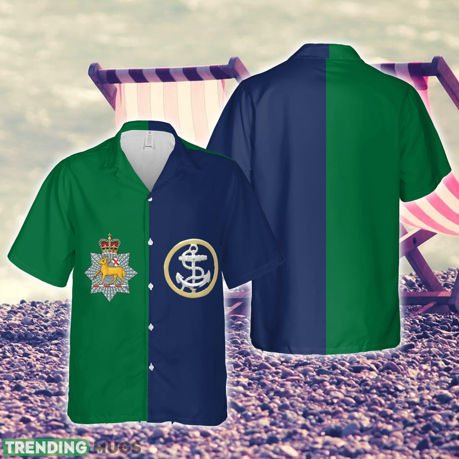 British Army Queen's Royal Surrey Regiment And Royal Navy Hawaiian Shirt Hawaiian Shirt British Army Queen's Royal Surrey Regiment And Royal Navy Hawaiian Shirt - British Army Queen's Royal Surrey Regiment And Royal Navy Hawaiian Shirt