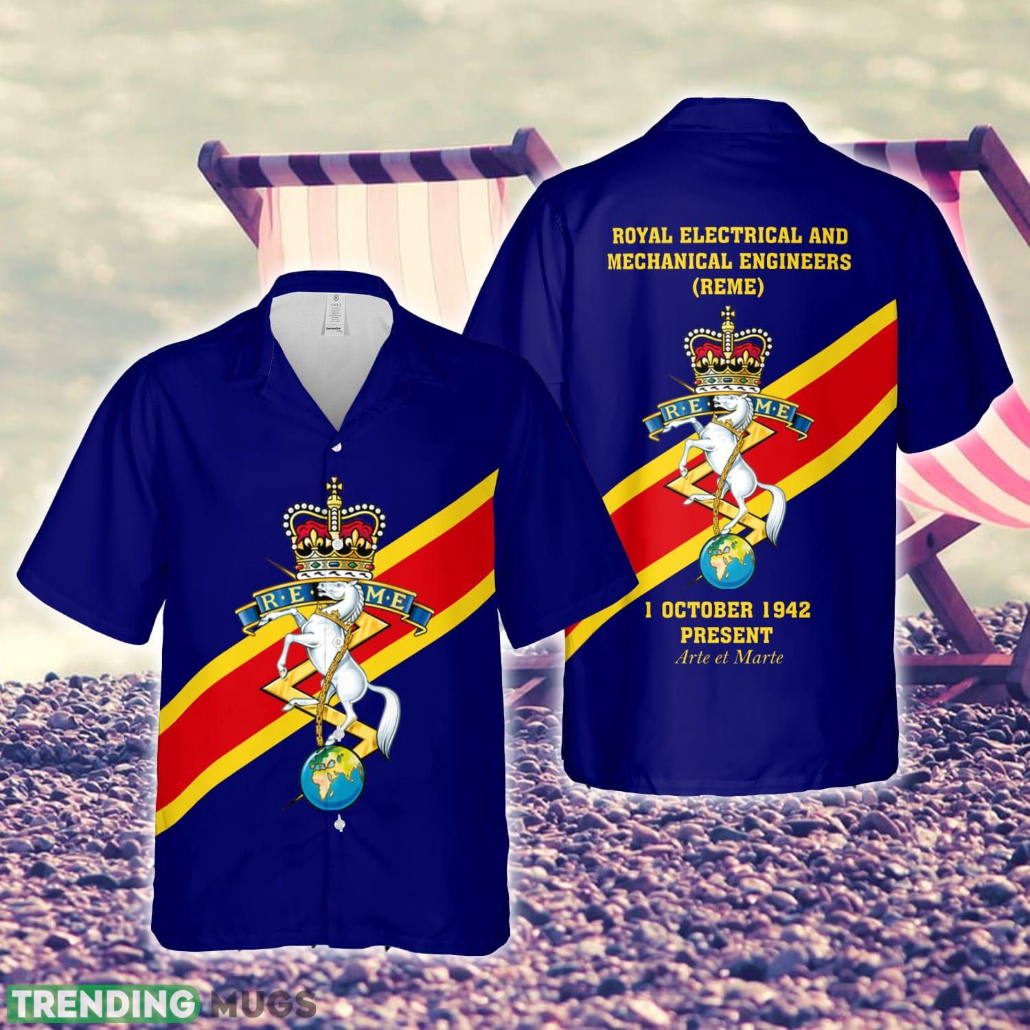 British Army Royal Electrical and Mechanical Engineers (REME) Hawaiian Shirt - British Army Royal Electrical and Mechanical Engineers (REME) Hawaiian Shirt British Army Royal Electrical and Mechanical Engineers (REME) Hawaiian Shirt - British Army Royal Electrical and Mechanical Engineers (REME) Hawaiian Shirt