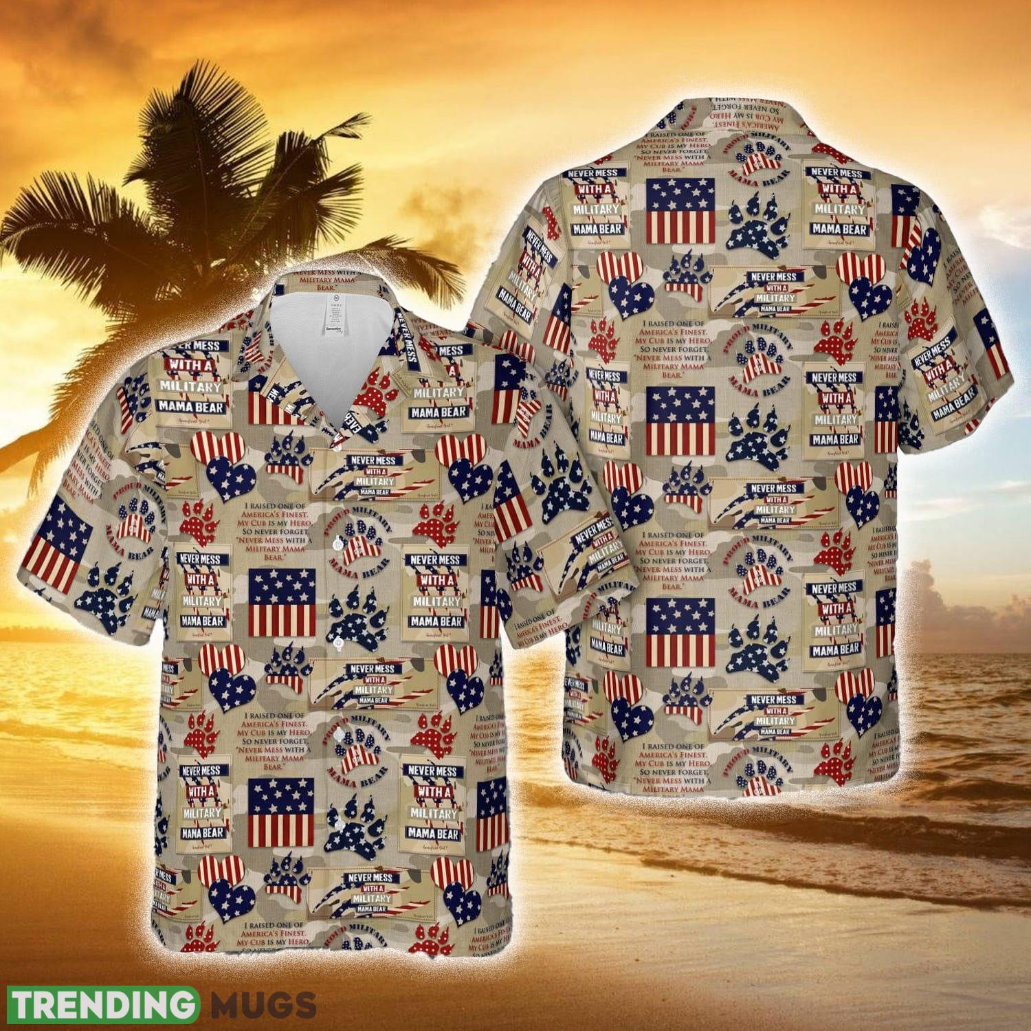 Camouflage Mama Bear Patriotic Military Hawaiian Shirt Summer Holidays - Camouflage Mama Bear Patriotic Military Hawaiian Shirt Summer Holidays