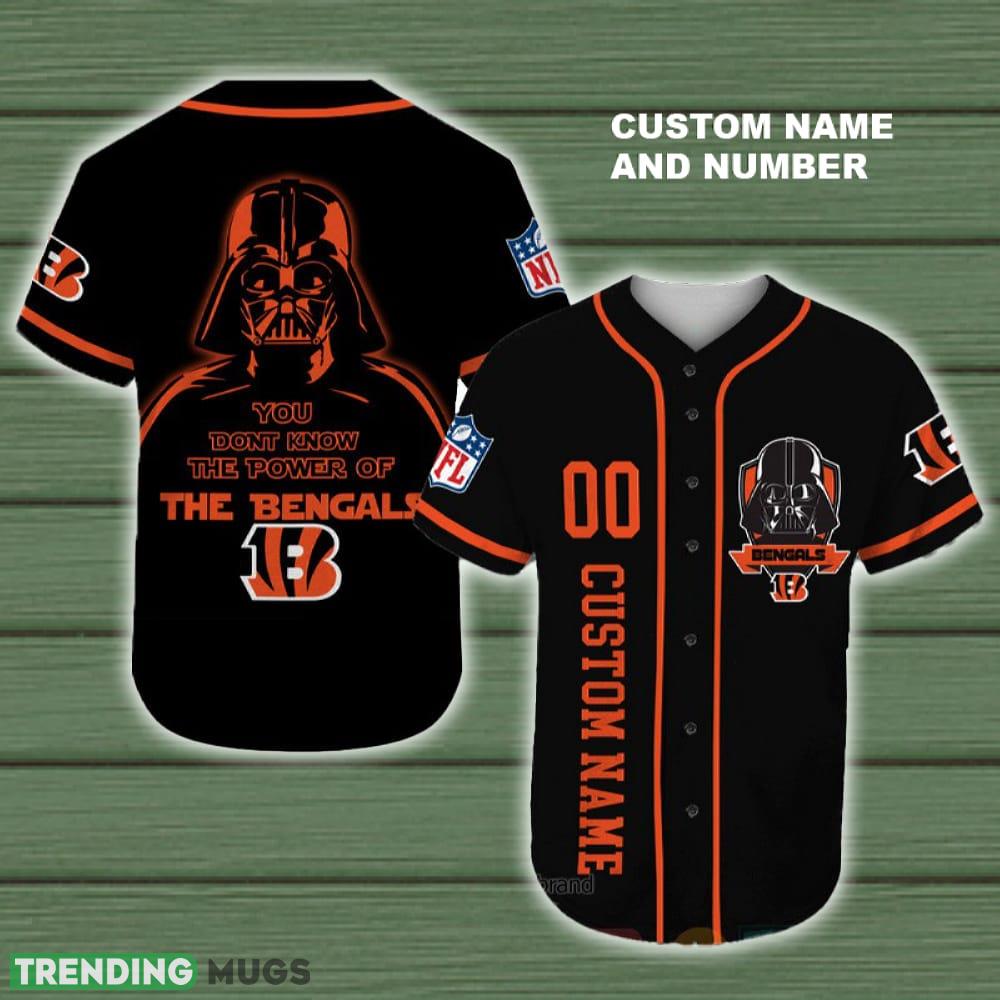 Cincinnati Bengals, Darth Vader Nfl Baseball Jersey Shirt Custom Number And Name - Cincinnati Bengals, Darth Vader Nfl Baseball Jersey Shirt Custom Number And Name Cincinnati Bengals, Darth Vader Nfl Baseball Jersey Shirt Custom Number And Name - Cincinnati Bengals, Darth Vader Nfl Baseball Jersey Shirt Custom Number And Name