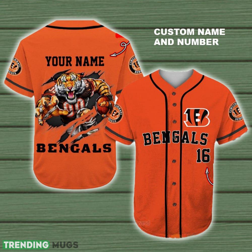 Cincinnati Bengals Nfl Baseball Jersey Shirt Custom Number And Name - Cincinnati Bengals Nfl Baseball Jersey Shirt Custom Number And Name Cincinnati Bengals Nfl Baseball Jersey Shirt Custom Number And Name - Cincinnati Bengals Nfl Baseball Jersey Shirt Custom Number And Name