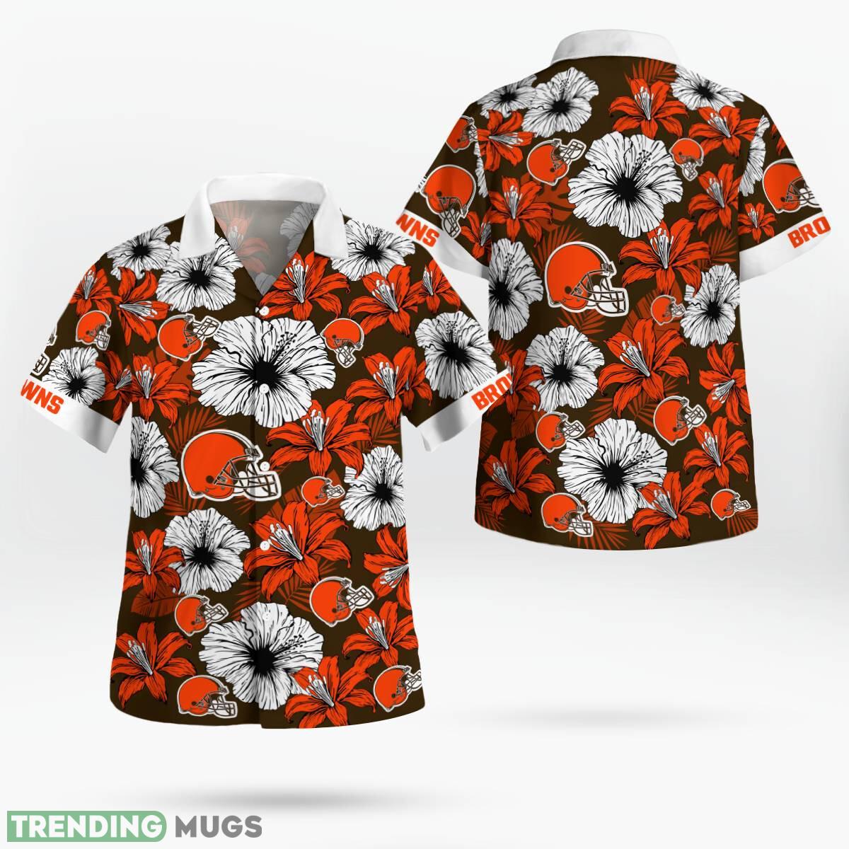 Cleveland Browns Flower Tropical Floral Aloha Hawaiian Shirt For Men Women - Cleveland Browns Flower Tropical Floral Aloha Hawaiian Shirt_1 Cleveland Browns Flower Tropical Floral Aloha Hawaiian Shirt For Men Women - Cleveland Browns Flower Tropical Floral Aloha Hawaiian Shirt_1
