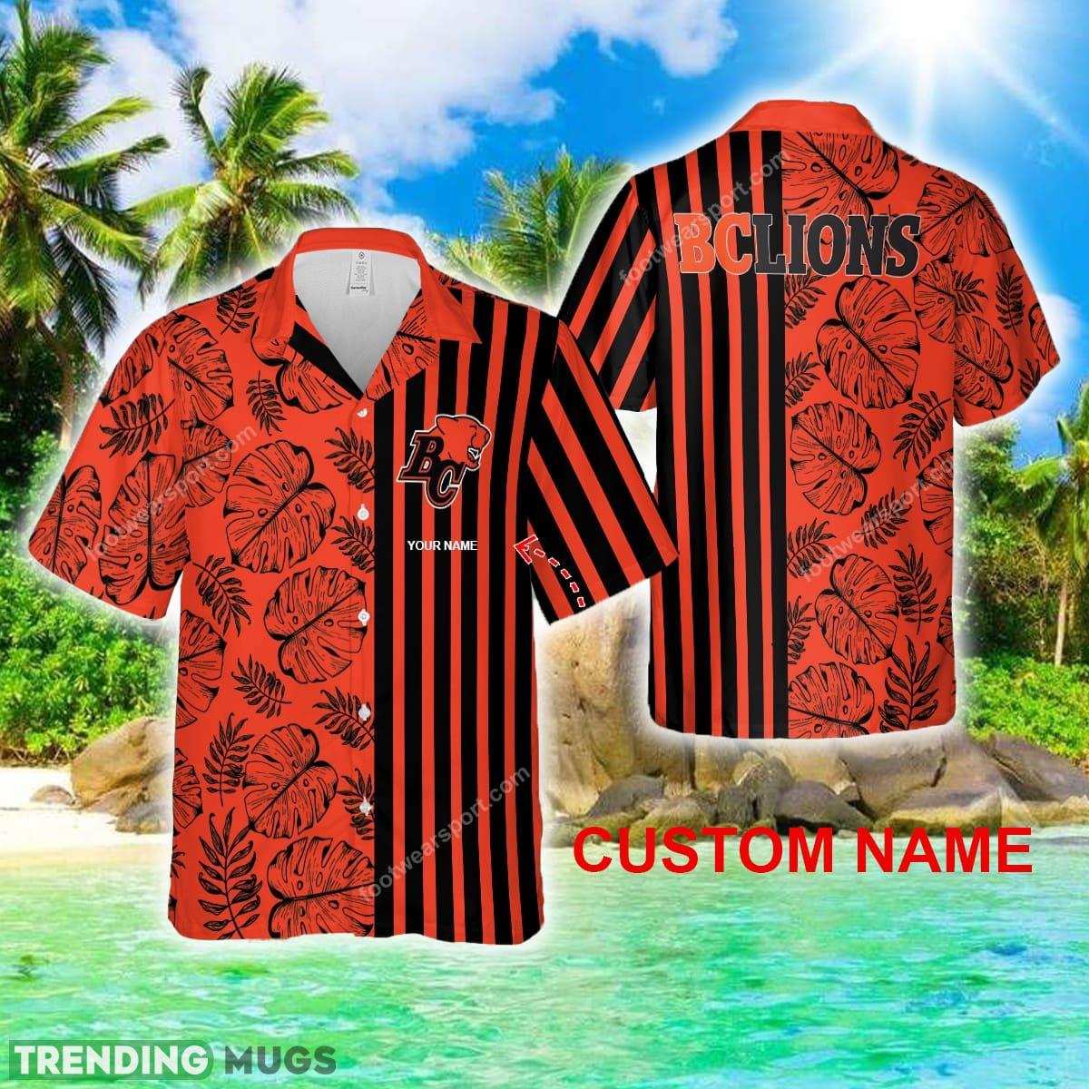 Custom Name BC Lions Hawaiian Shirt AOP For Beach - Custom Name BC Lions Hawaiian Shirt AOP For Beach Custom Name BC Lions Hawaiian Shirt AOP For Beach - Custom Name BC Lions Hawaiian Shirt AOP For Beach