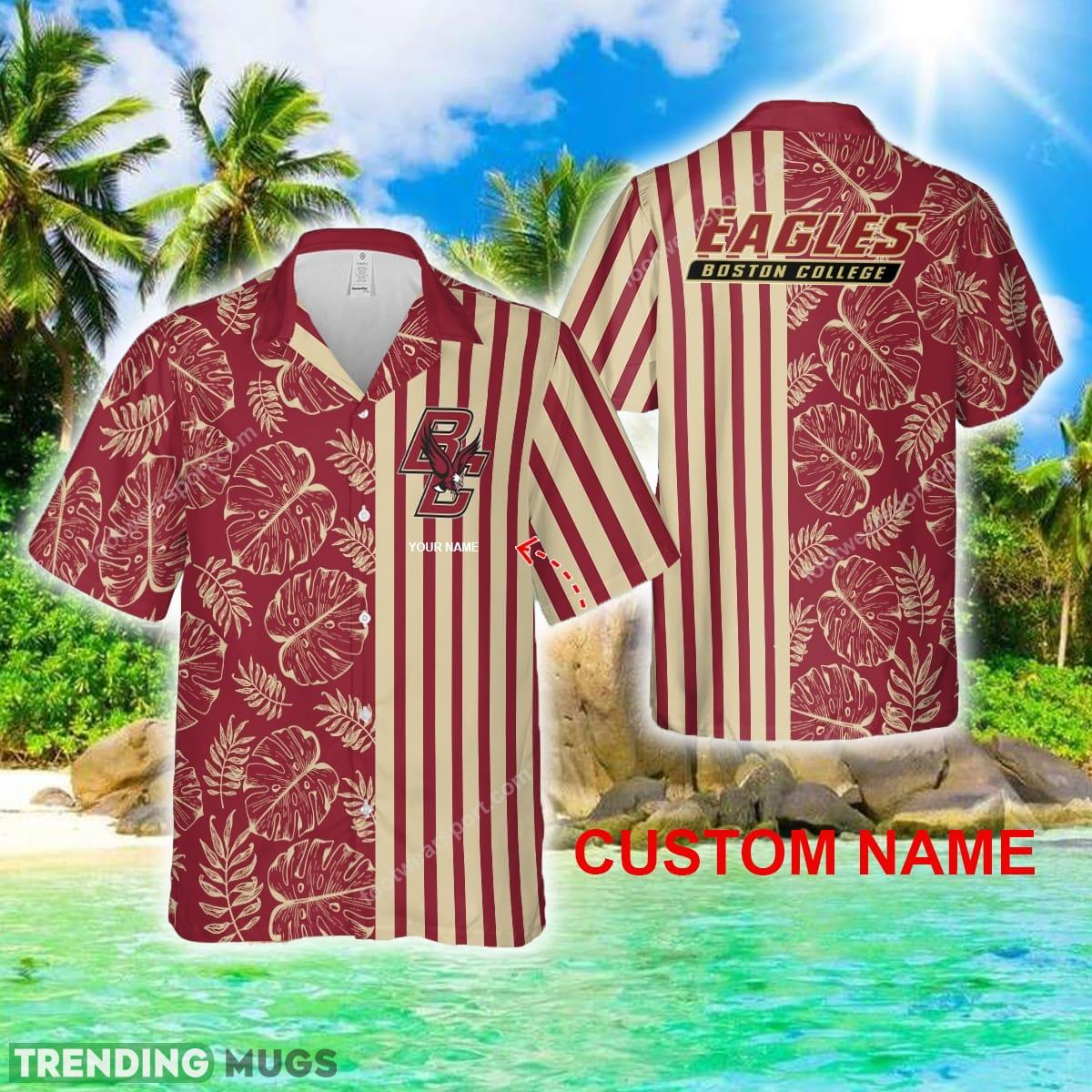 Custom Name Boston College Eagles AOP Hawaiian Shirt For Beach - Custom Name Boston College Eagles AOP Hawaiian Shirt For Beach Custom Name Boston College Eagles AOP Hawaiian Shirt For Beach - Custom Name Boston College Eagles AOP Hawaiian Shirt For Beach