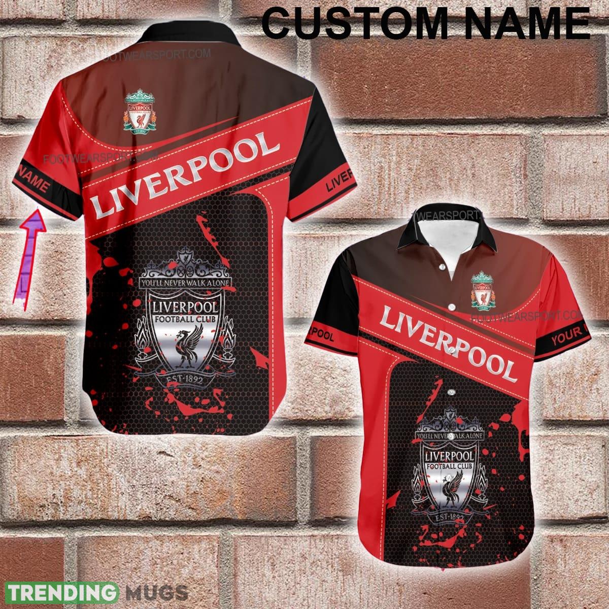 Custom Name EPL Liverpool Logo Silver 3D Hawaiian Shirt Special Gifts - Custom Name EPL Liverpool Logo Silver 3D Hawaiian Shirt Special Gifts Custom Name EPL Liverpool Logo Silver 3D Hawaiian Shirt Special Gifts - Custom Name EPL Liverpool Logo Silver 3D Hawaiian Shirt Special Gifts