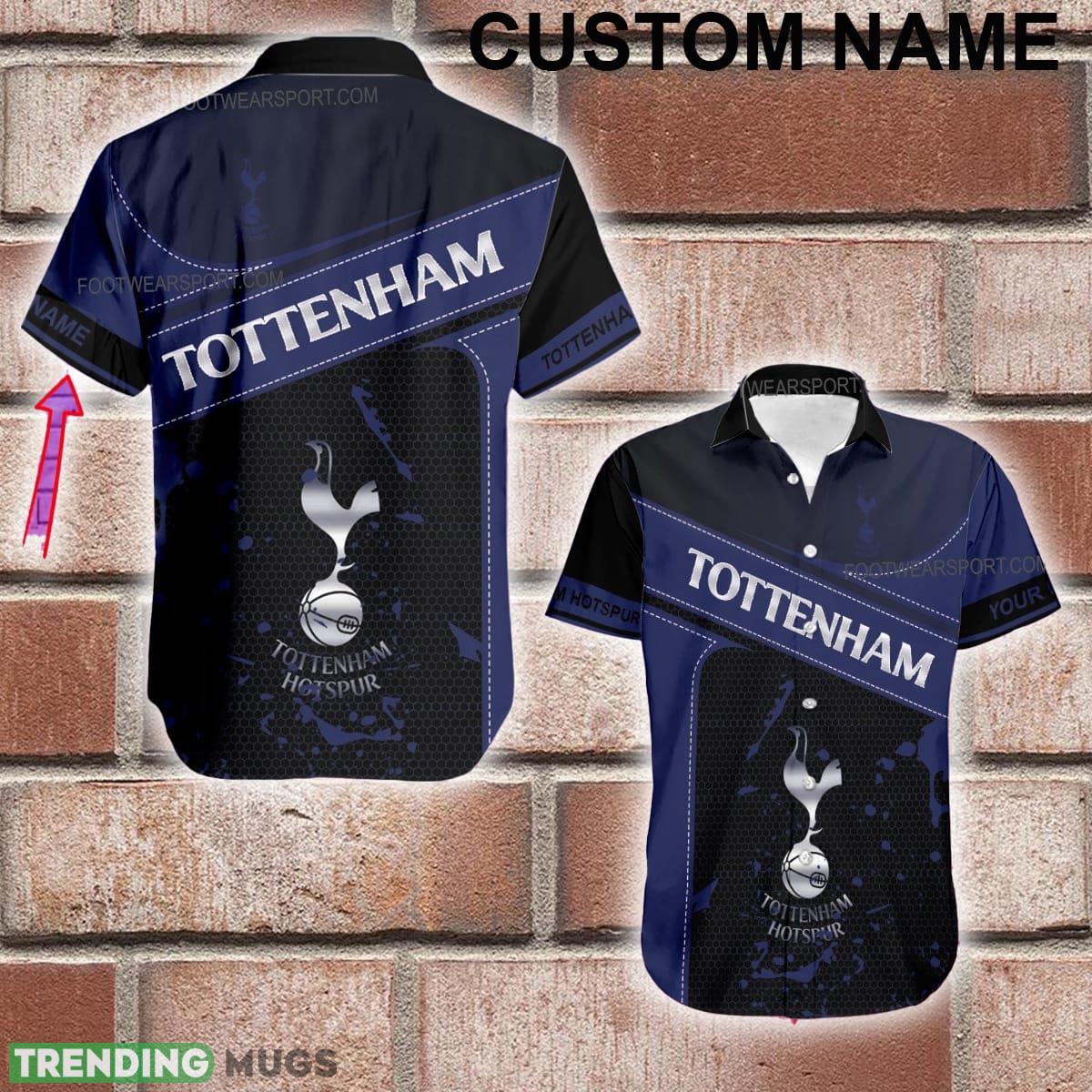 Custom Name EPL Tottenham Hotspur Logo Silver 3D Hawaiian Shirt For Men And Women - Custom Name EPL Tottenham Hotspur Logo Silver 3D Hawaiian Shirt For Men And Women Custom Name EPL Tottenham Hotspur Logo Silver 3D Hawaiian Shirt For Men And Women - Custom Name EPL Tottenham Hotspur Logo Silver 3D Hawaiian Shirt For Men And Women