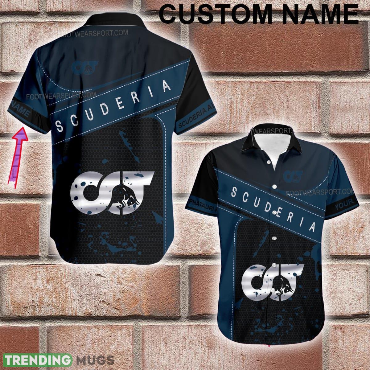 Custom Name F1 Racing Scuderia AlphaTauri RB Logo Silver Hawaiian Shirt All Over Print For Beach - Custom Name F1 Racing Scuderia AlphaTauri RB Logo Silver Hawaiian Shirt All Over Print For Beach Custom Name F1 Racing Scuderia AlphaTauri RB Logo Silver Hawaiian Shirt All Over Print For Beach - Custom Name F1 Racing Scuderia AlphaTauri RB Logo Silver Hawaiian Shirt All Over Print For Beach