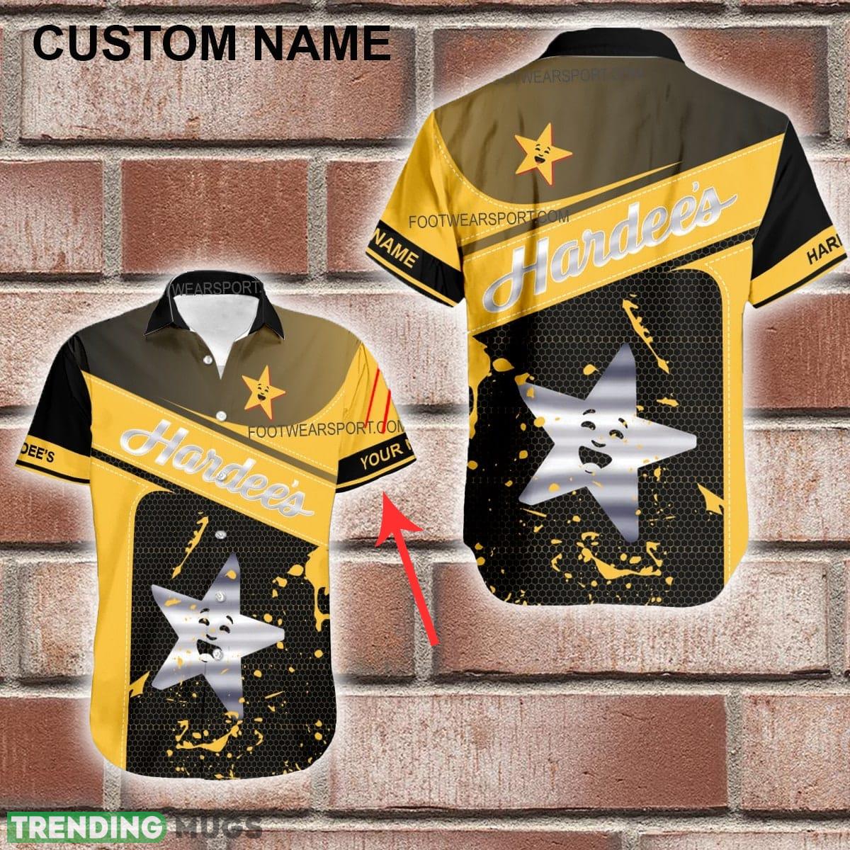 Custom Name HARDEE'S Style SilverHawaiian Shirt Personalized Hawaiian Shirt Gift For Fans Hawaiian Shirt Custom Name HARDEE'S Style SilverHawaiian Shirt Personalized Hawaiian Shirt Gift For Fans - Custom Name HARDEE'S Style SilverHawaiian Shirt Personalized Hawaiian Shirt Gift For Fans