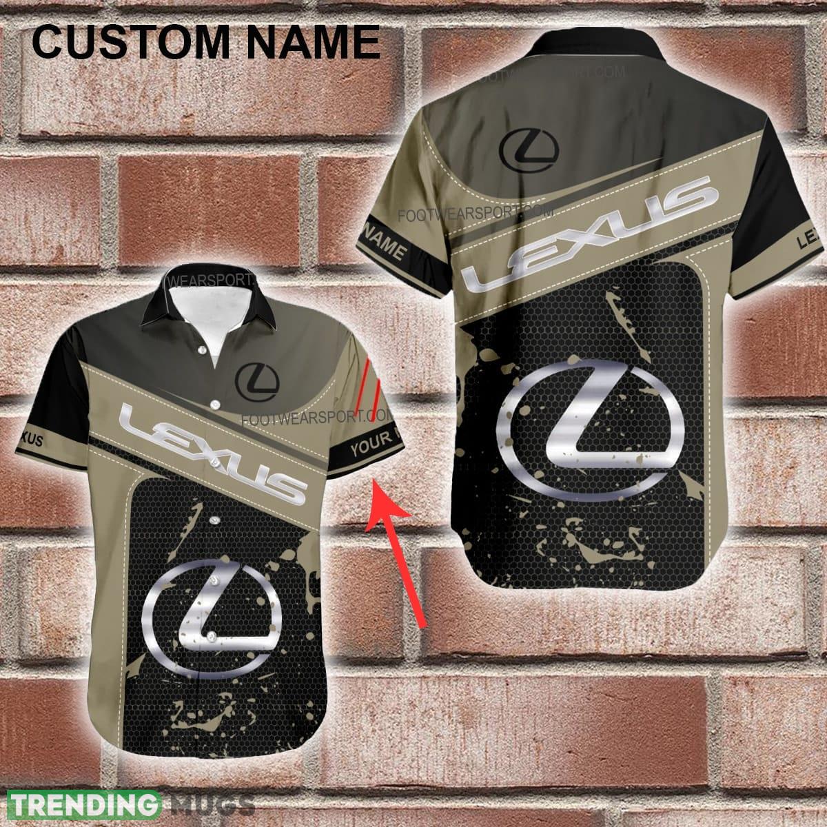 Custom Name Lexus Racing Style SilverHawaiian Shirt Personalized Hawaiian Shirt Special Gifts - Custom Name Lexus Racing Style SilverHawaiian Shirt Personalized Hawaiian Shirt Special Gifts