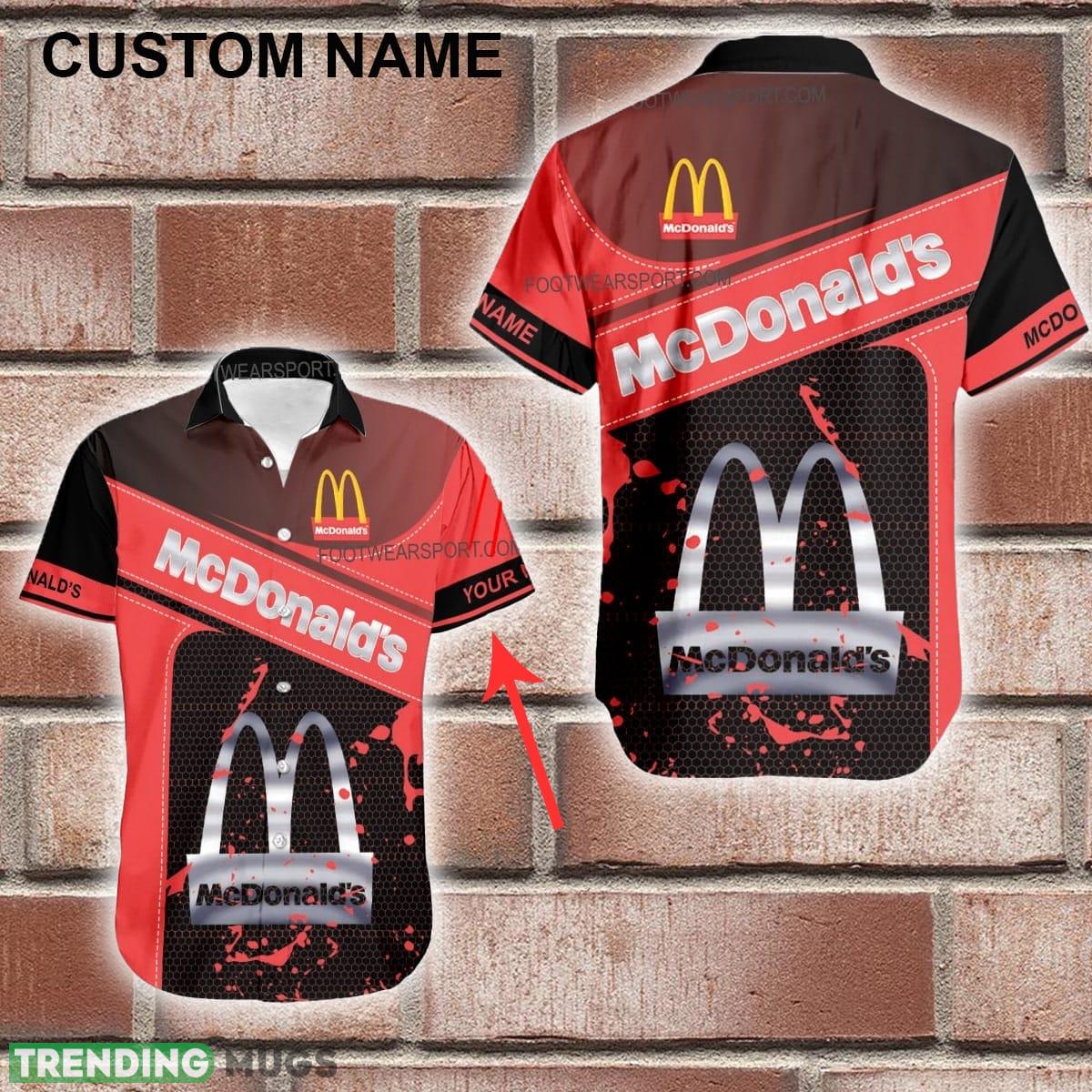 Custom Name Mcdonald's Style SilverHawaiian Shirt Personalized Hawaiian Shirt AOP Gift Summer Hawaiian Shirt Custom Name Mcdonald's Style SilverHawaiian Shirt Personalized Hawaiian Shirt AOP Gift Summer - Custom Name Mcdonald's Style SilverHawaiian Shirt Personalized Hawaiian Shirt AOP Gift Summer