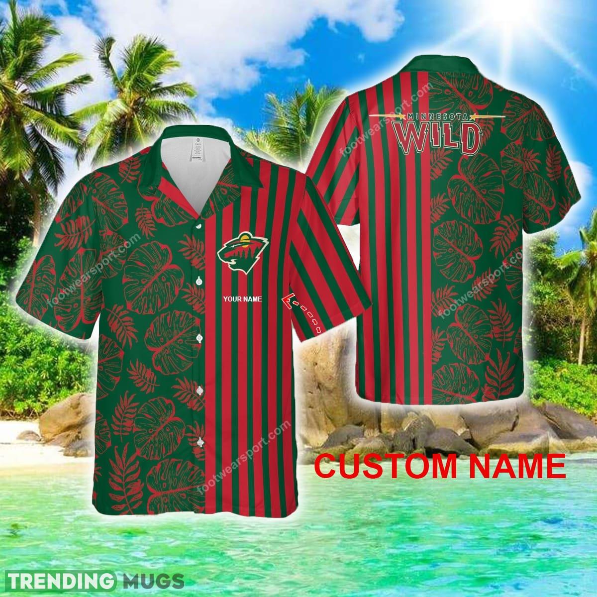Custom Name Minnesota Wild Hawaiian Shirt Special Gifts - Custom Name Minnesota Wild Hawaiian Shirt Special Gifts