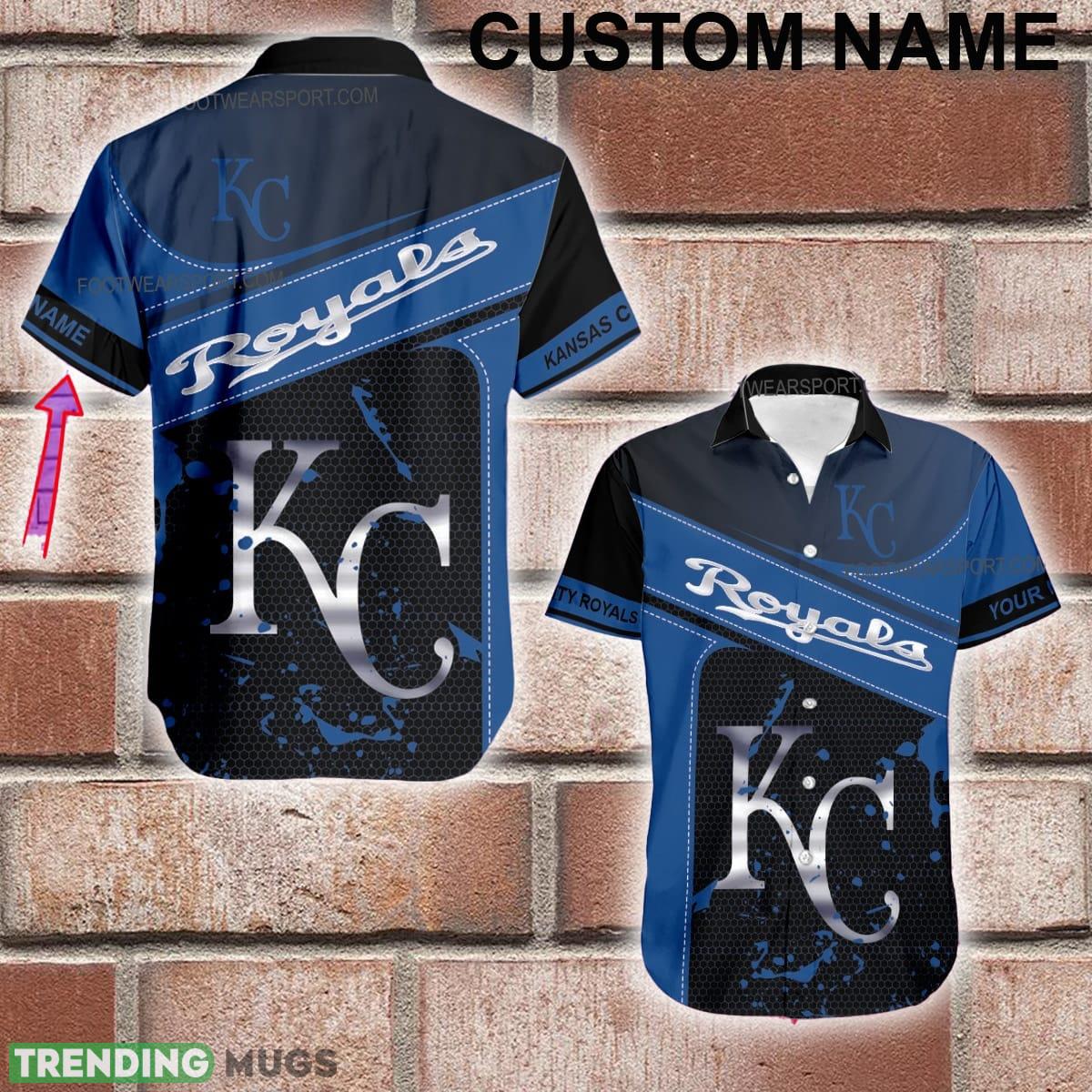 Custom Name MLB Kansas City Royals Logo Silver Hawaiian Shirt All Over Print Special Gifts - Custom Name MLB Kansas City Royals Logo Silver Hawaiian Shirt All Over Print Special Gifts Custom Name MLB Kansas City Royals Logo Silver Hawaiian Shirt All Over Print Special Gifts - Custom Name MLB Kansas City Royals Logo Silver Hawaiian Shirt All Over Print Special Gifts