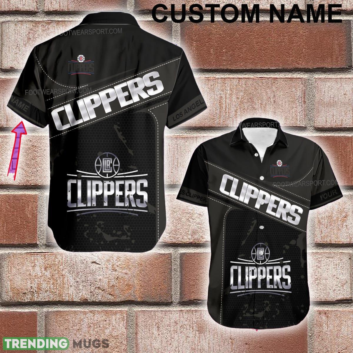 Custom Name NBA Los Angeles Clippers Logo Silver Hawaiian Shirt For Beach - Custom Name NBA Los Angeles Clippers Logo Silver Hawaiian Shirt For Beach Custom Name NBA Los Angeles Clippers Logo Silver Hawaiian Shirt For Beach - Custom Name NBA Los Angeles Clippers Logo Silver Hawaiian Shirt For Beach