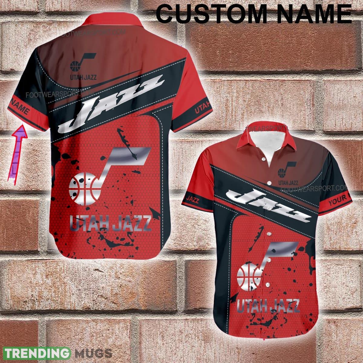 Custom Name NBA Utah Jazz Logo Silver 3D Hawaiian Shirt For Men And Women - Custom Name NBA Utah Jazz Logo Silver 3D Hawaiian Shirt For Men And Women Custom Name NBA Utah Jazz Logo Silver 3D Hawaiian Shirt For Men And Women - Custom Name NBA Utah Jazz Logo Silver 3D Hawaiian Shirt For Men And Women