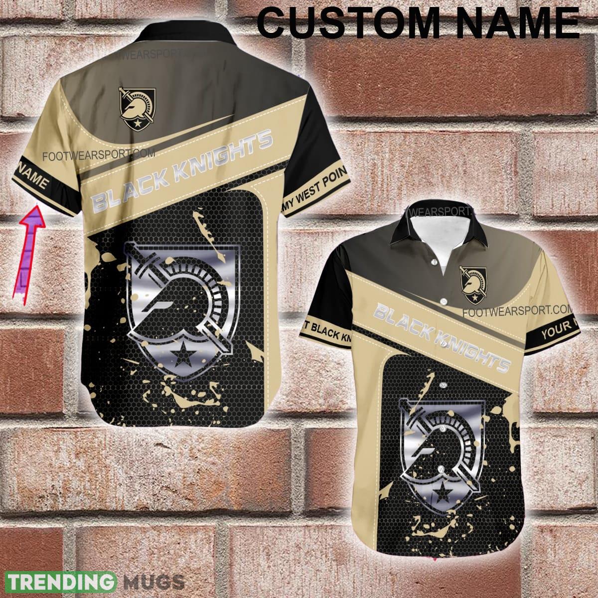 Custom Name NCAA Army West Point Black Knights Logo Silver Hawaiian Shirt AOP For Men And Women - Custom Name NCAA Army West Point Black Knights Logo Silver Hawaiian Shirt AOP For Men And Women Custom Name NCAA Army West Point Black Knights Logo Silver Hawaiian Shirt AOP For Men And Women - Custom Name NCAA Army West Point Black Knights Logo Silver Hawaiian Shirt AOP For Men And Women