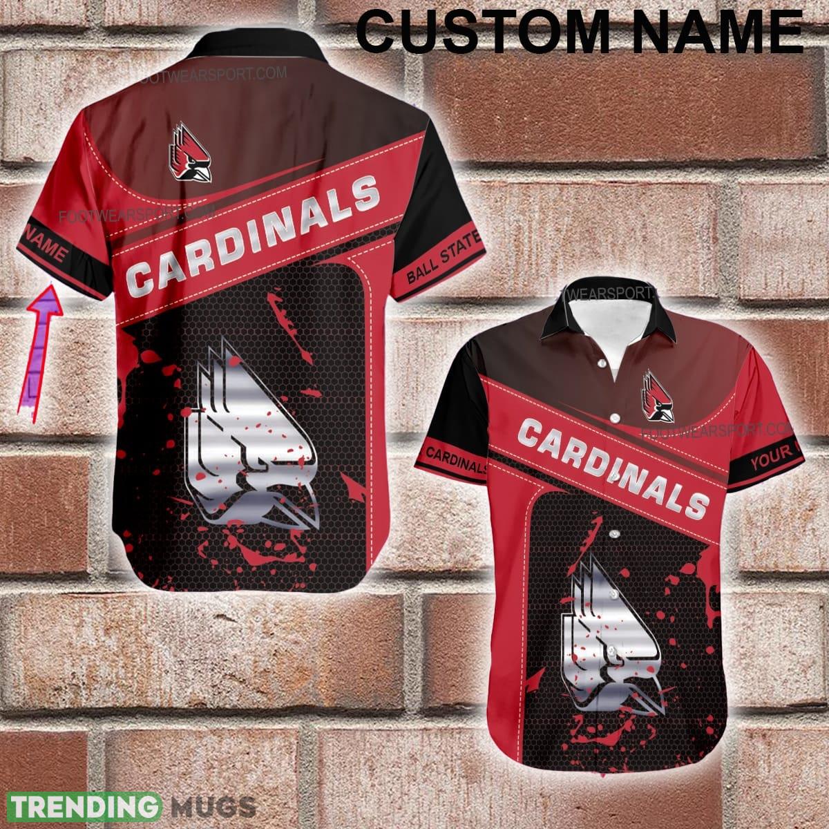 Custom Name NCAA Ball State Cardinals Logo Silver Hawaiian Shirt Gift Summer - Custom Name NCAA Ball State Cardinals Logo Silver Hawaiian Shirt Gift Summer Custom Name NCAA Ball State Cardinals Logo Silver Hawaiian Shirt Gift Summer - Custom Name NCAA Ball State Cardinals Logo Silver Hawaiian Shirt Gift Summer
