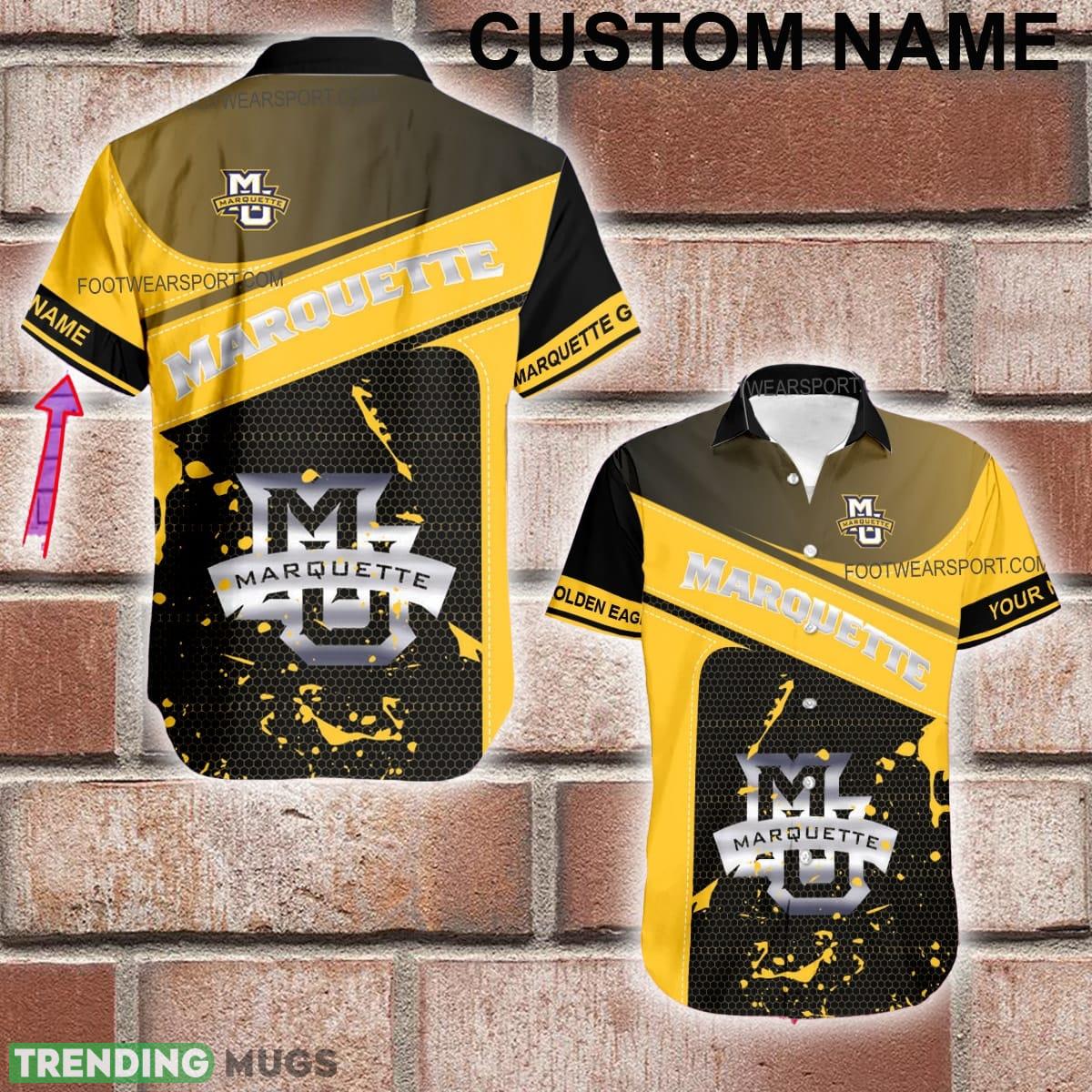 Custom Name NCAA2 marquette golden eagles Logo Silver Hawaiian Shirt All Over Print Gift Summer - Custom Name NCAA2 marquette golden eagles Logo Silver Hawaiian Shirt All Over Print Gift Summer Custom Name NCAA2 marquette golden eagles Logo Silver Hawaiian Shirt All Over Print Gift Summer - Custom Name NCAA2 marquette golden eagles Logo Silver Hawaiian Shirt All Over Print Gift Summer