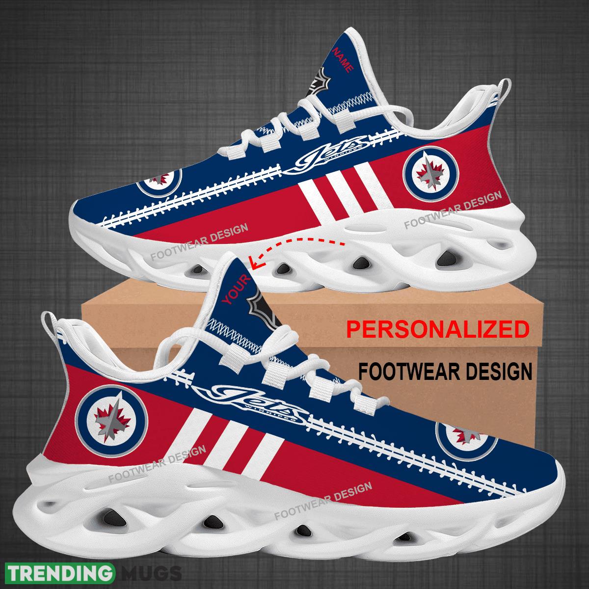 Custom Name NHL Winnipeg Jets Logo New Max Soul Shoes For Big Fans Runing Sneakers Gift Max Soul Custom Name NHL Winnipeg Jets Logo New Max Soul Shoes For Big Fans Runing Sneakers Gift Max Soul