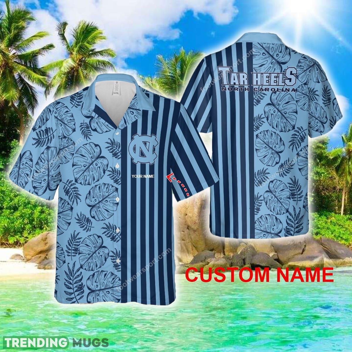 Custom Name North Carolina Tar Heels Hawaiian Shirt Gift For Fans - Custom Name North Carolina Tar Heels Hawaiian Shirt Gift For Fans