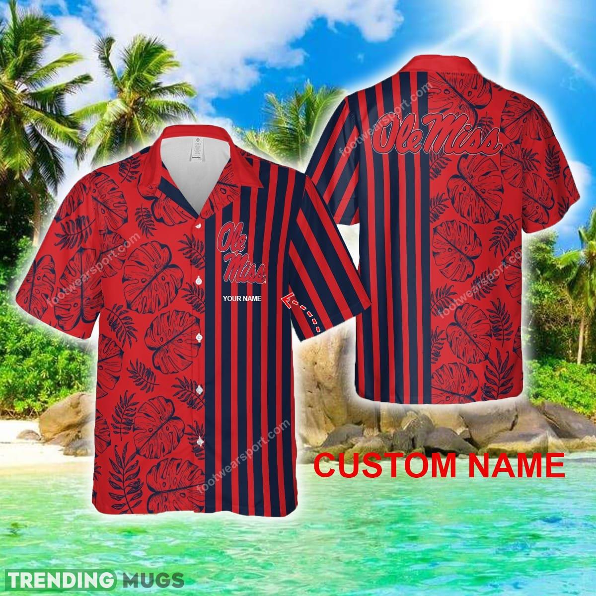 Custom Name Ole Miss Rebels Hawaiian Shirt For Men And Women - Custom Name Ole Miss Rebels Hawaiian Shirt For Men And Women