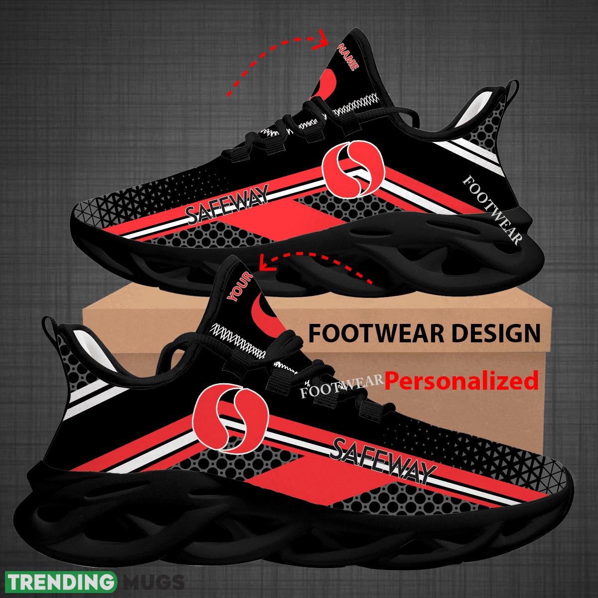 Custom Name Safeway Logo Max Soul Shoes For Big Fans Runing Sneakers Gift Max Soul Custom Name Safeway Logo Max Soul Shoes For Big Fans Runing Sneakers Gift Max Soul