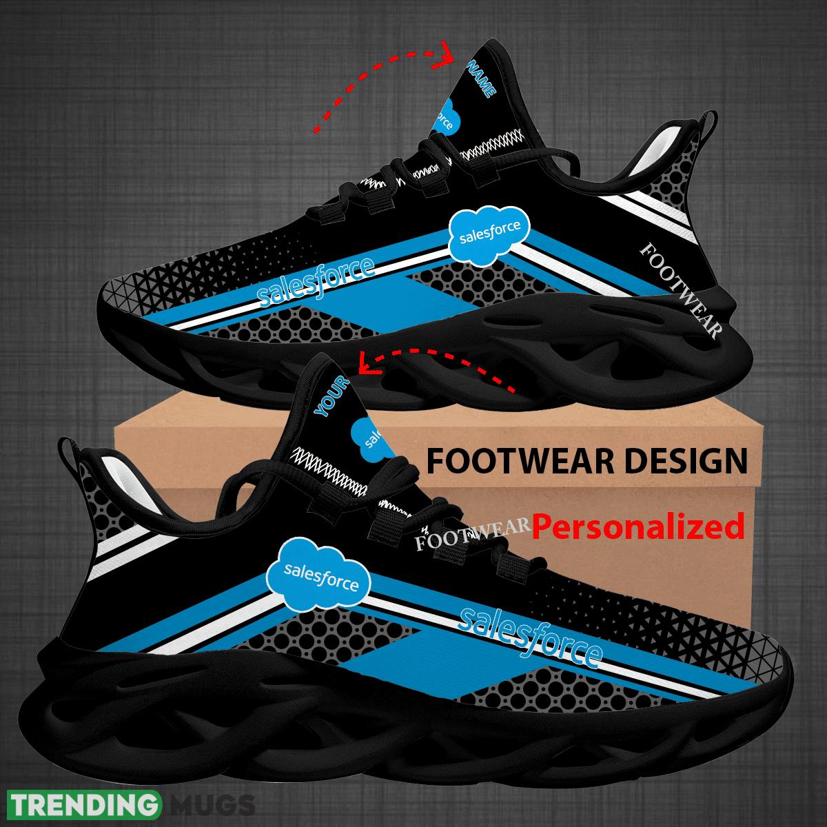 Custom Name Salesforce Logo Max Soul Shoes For Big Fans Runing Sneakers Gift Max Soul Custom Name Salesforce Logo Max Soul Shoes For Big Fans Runing Sneakers Gift Max Soul