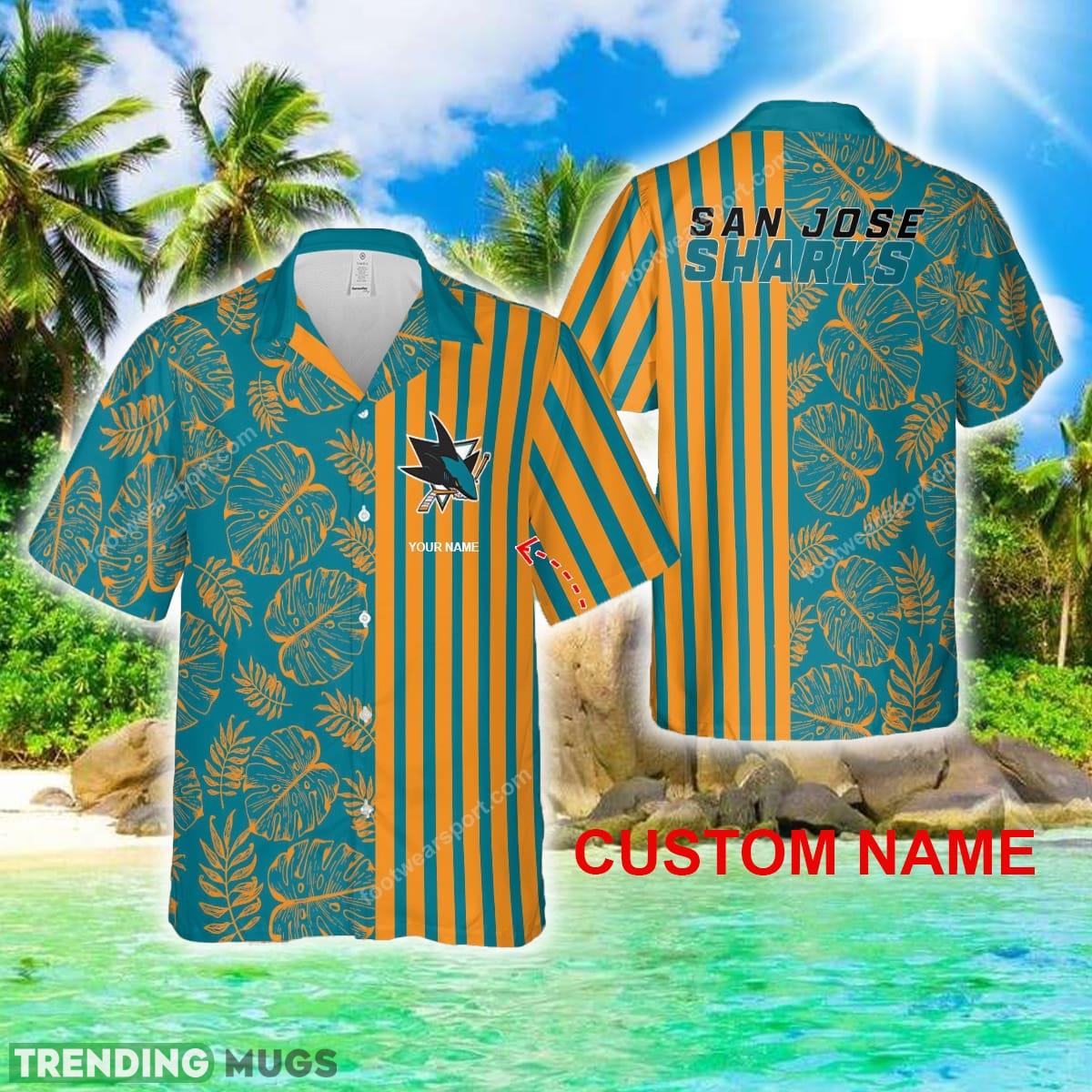 Custom Name San Jose Sharks Aloha Hawaiian Shirt For Beach - Custom Name San Jose Sharks Aloha Hawaiian Shirt For Beach Custom Name San Jose Sharks Aloha Hawaiian Shirt For Beach - Custom Name San Jose Sharks Aloha Hawaiian Shirt For Beach