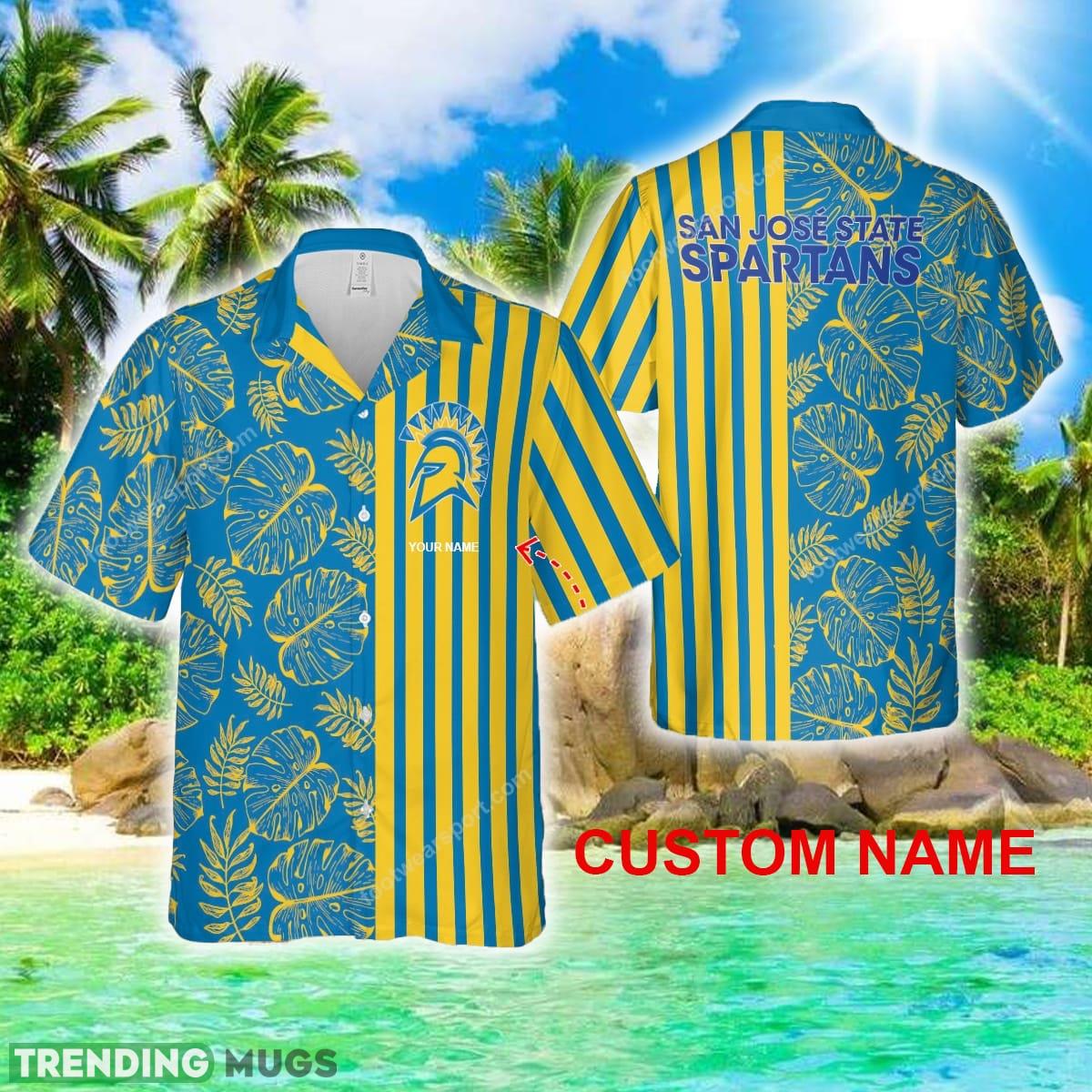 Custom Name San Jose State Spartans 3D Hawaiian Shirt For Men And Women - Custom Name San Jose State Spartans 3D Hawaiian Shirt For Men And Women Custom Name San Jose State Spartans 3D Hawaiian Shirt For Men And Women - Custom Name San Jose State Spartans 3D Hawaiian Shirt For Men And Women