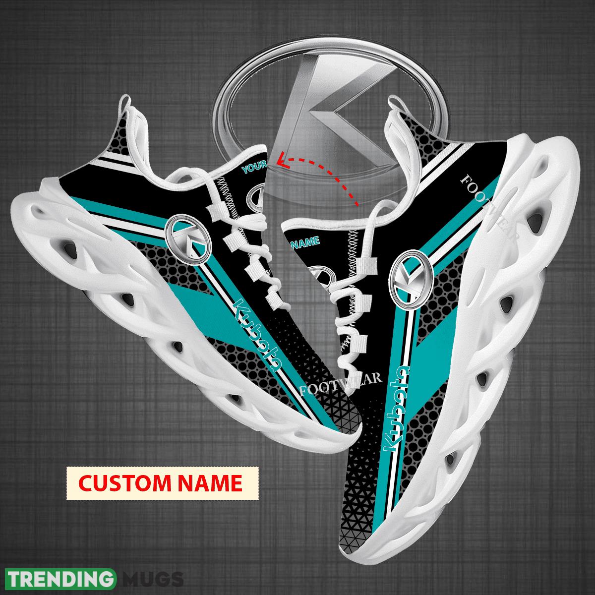 Custom Name Truck Farmer Kubota Corporation Logo New Design Max Soul Shoes For Big Fans Runing Sneakers Gift - Truck Farmer Kubota Corporation Logo New Design Chunky Shoes Custom Name Photo 1