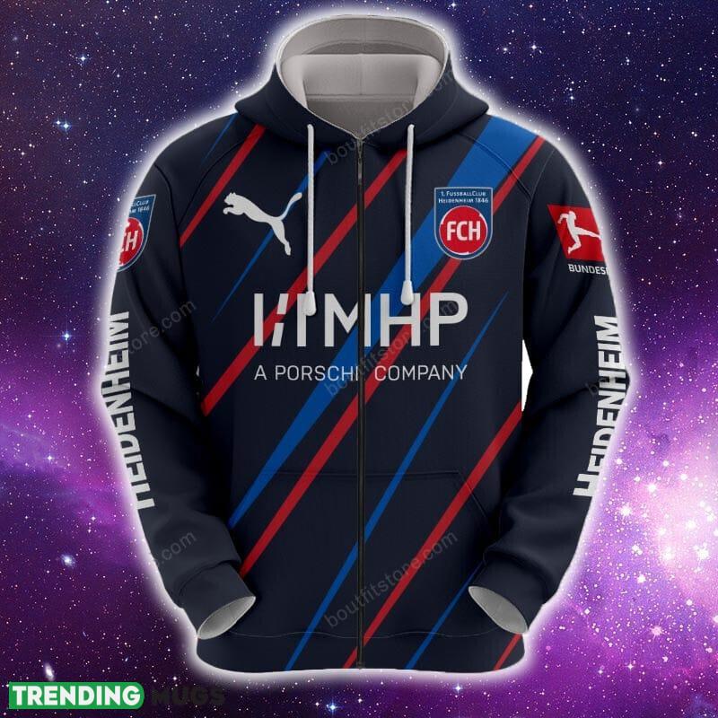 Custom Number And Name FC Heidenheim Car 3D Hoodie, Zip Hoodie, T Shirt, Full Print For Fans - FC Heidenheim Hoodie 3D Zip Hoodie 3D T Shirt SweatShirt_2