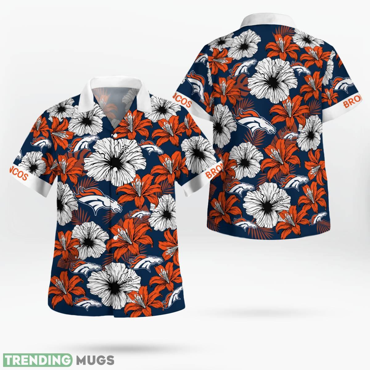 Denver Broncos Flower Tropical Floral Aloha Hawaiian Shirt For Men Women - Denver Broncos Flower Tropical Floral Aloha Hawaiian Shirt_1 Denver Broncos Flower Tropical Floral Aloha Hawaiian Shirt For Men Women - Denver Broncos Flower Tropical Floral Aloha Hawaiian Shirt_1