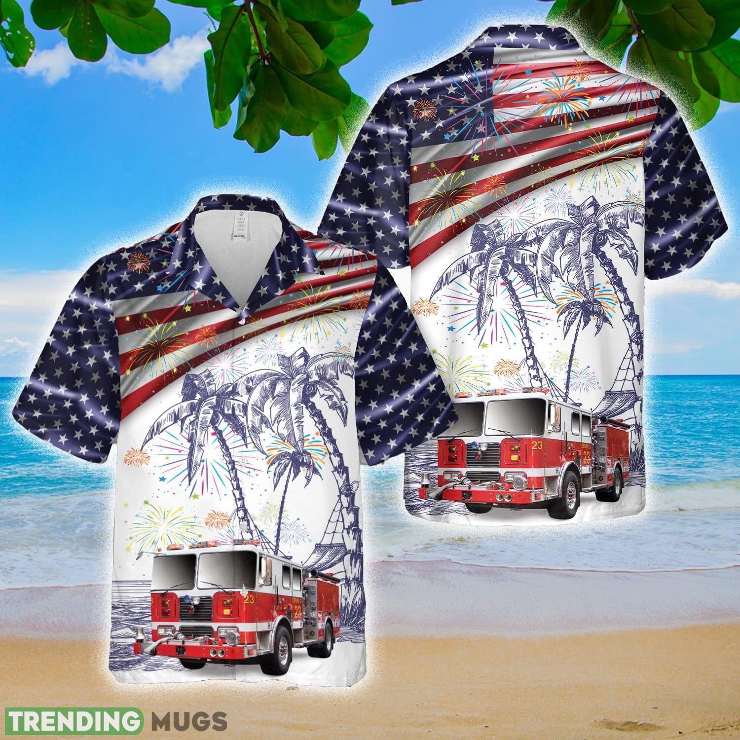 Fire Truck Firefighter, 4th Of July Hawaiian Shirt Summer Holidays - Fire Truck Firefighter, 4th Of July Hawaiian Shirt Summer Holidays Fire Truck Firefighter, 4th Of July Hawaiian Shirt Summer Holidays - Fire Truck Firefighter, 4th Of July Hawaiian Shirt Summer Holidays
